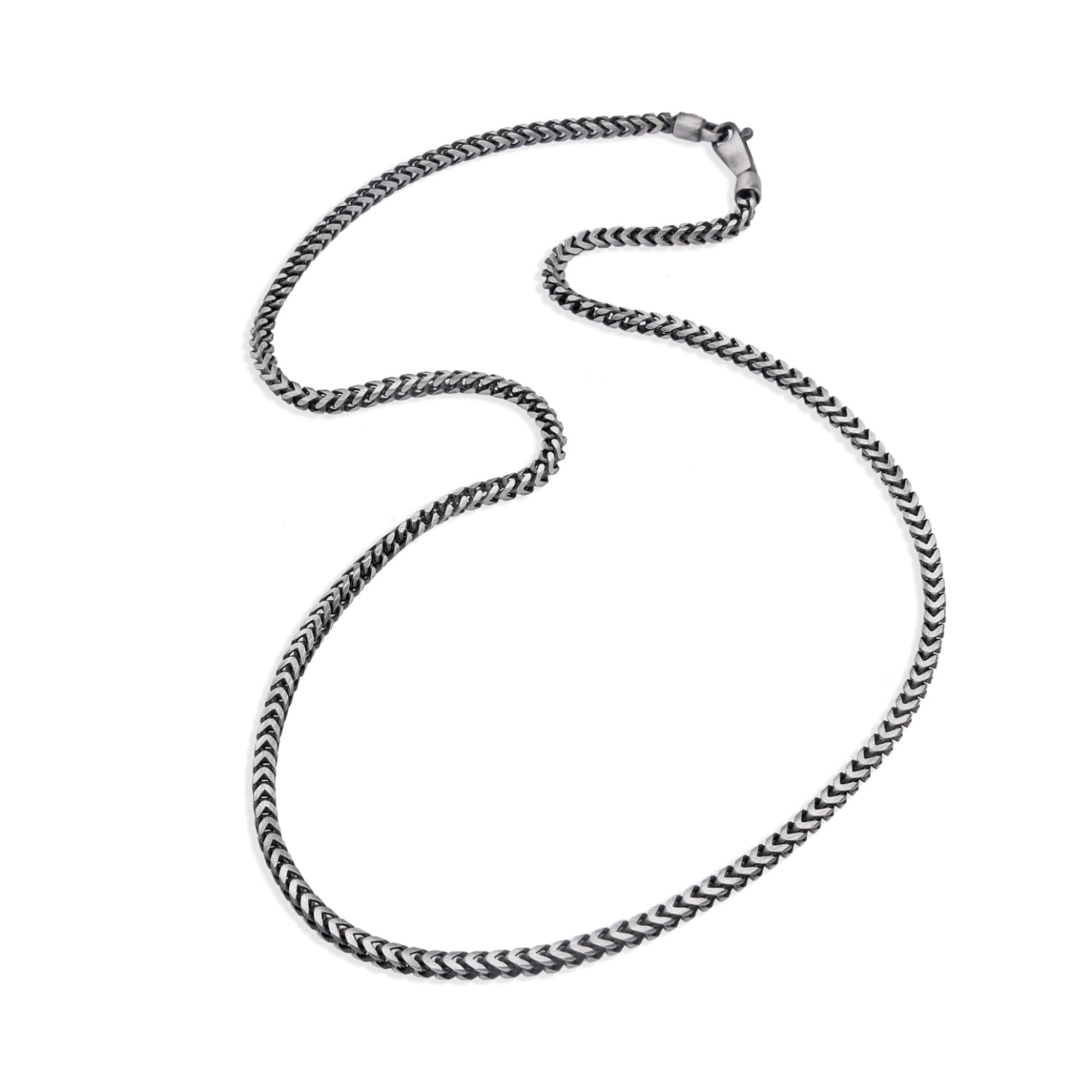 Altar™ Ornaments Co. Men's Grey Recon Chain| Sterling Silver Ruthenium-plated Chain - Altar™ In Gray
