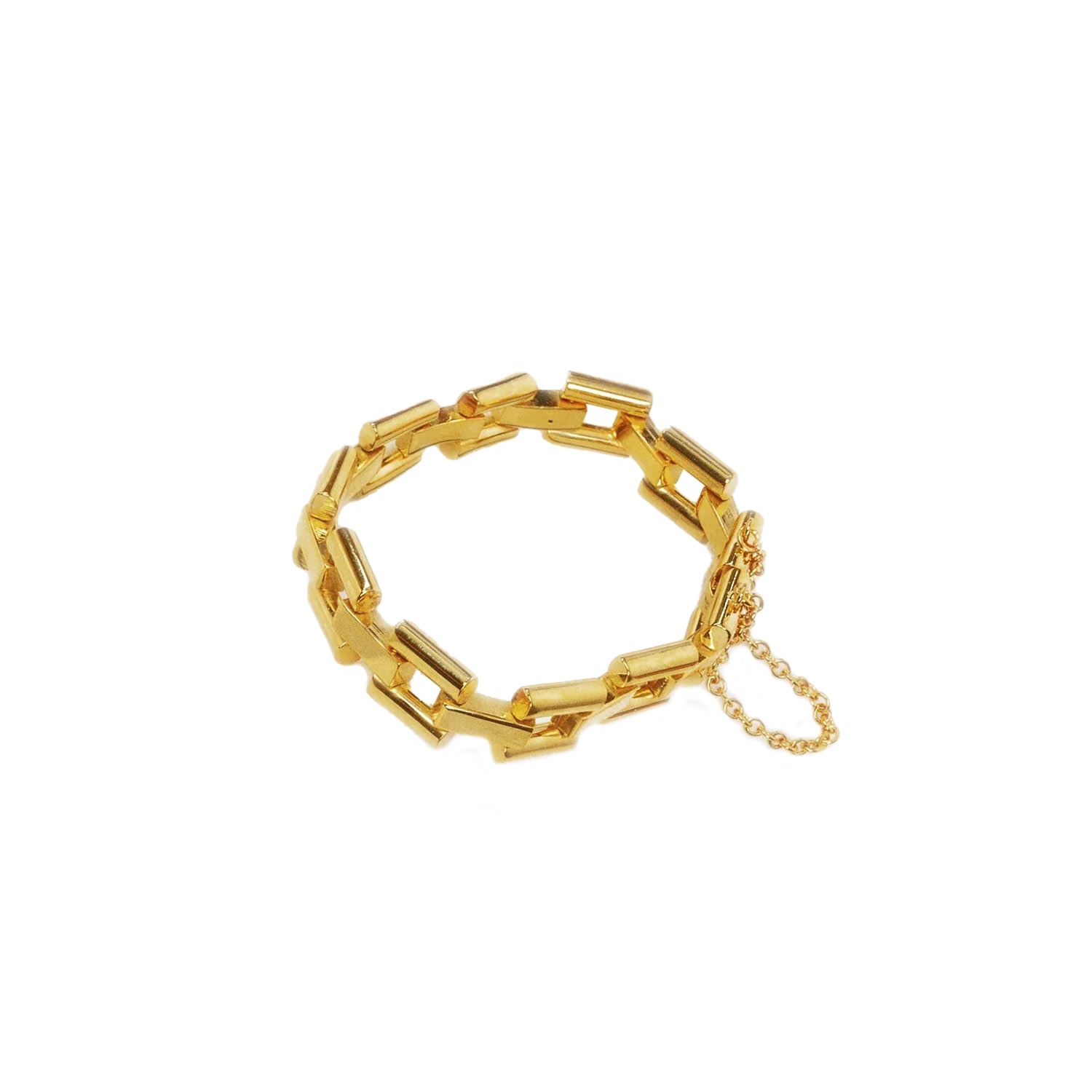 Women’s Gold Flat Bamboo Bracelet Lovard