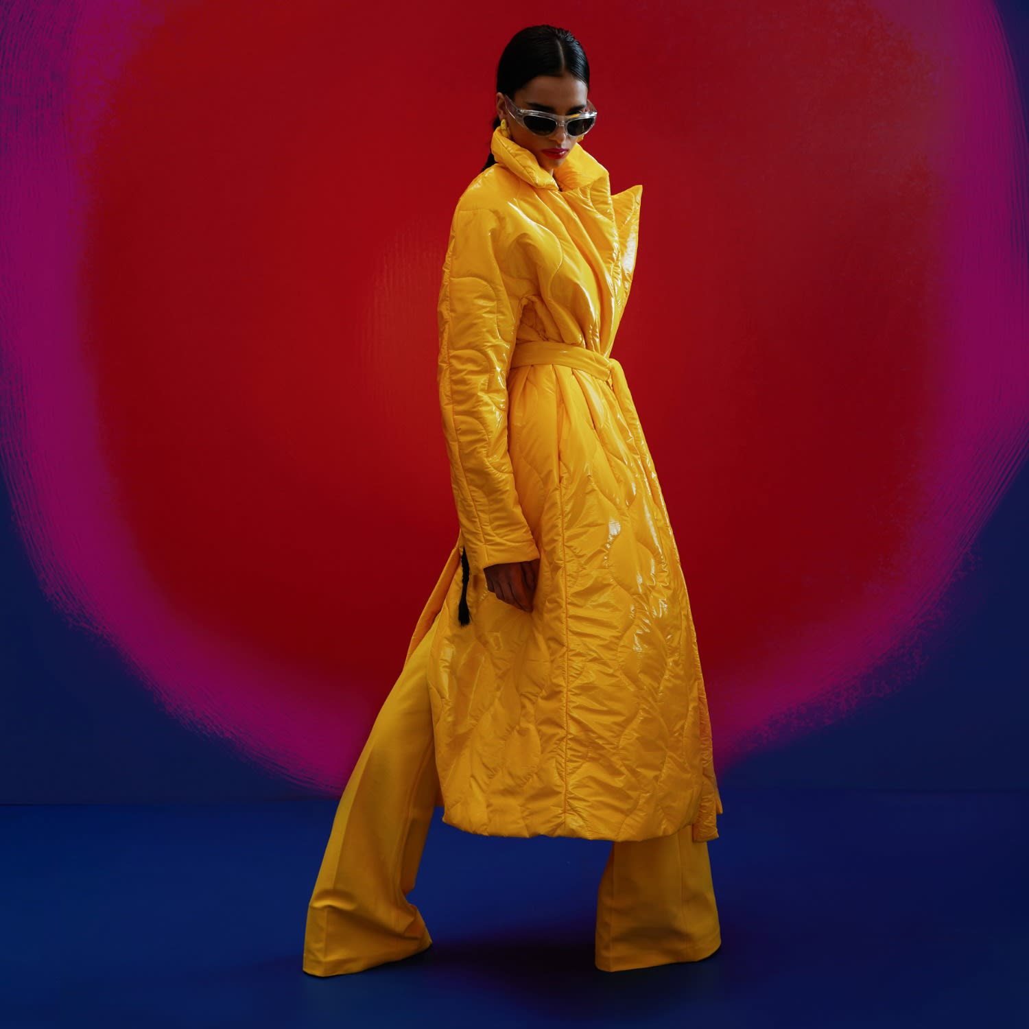 Harlow Super Yellow Coat | AGGI by HALEWSKI | Wolf & Badger
