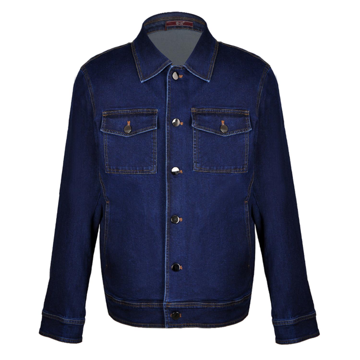 David Wej Men's Vanguard Stretch Denim Jacket  Dark Blue In Blue
