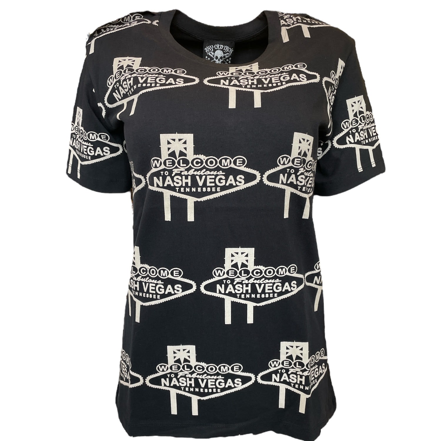 Any Old Iron Black / White  Women's Nashvegas T-shirt