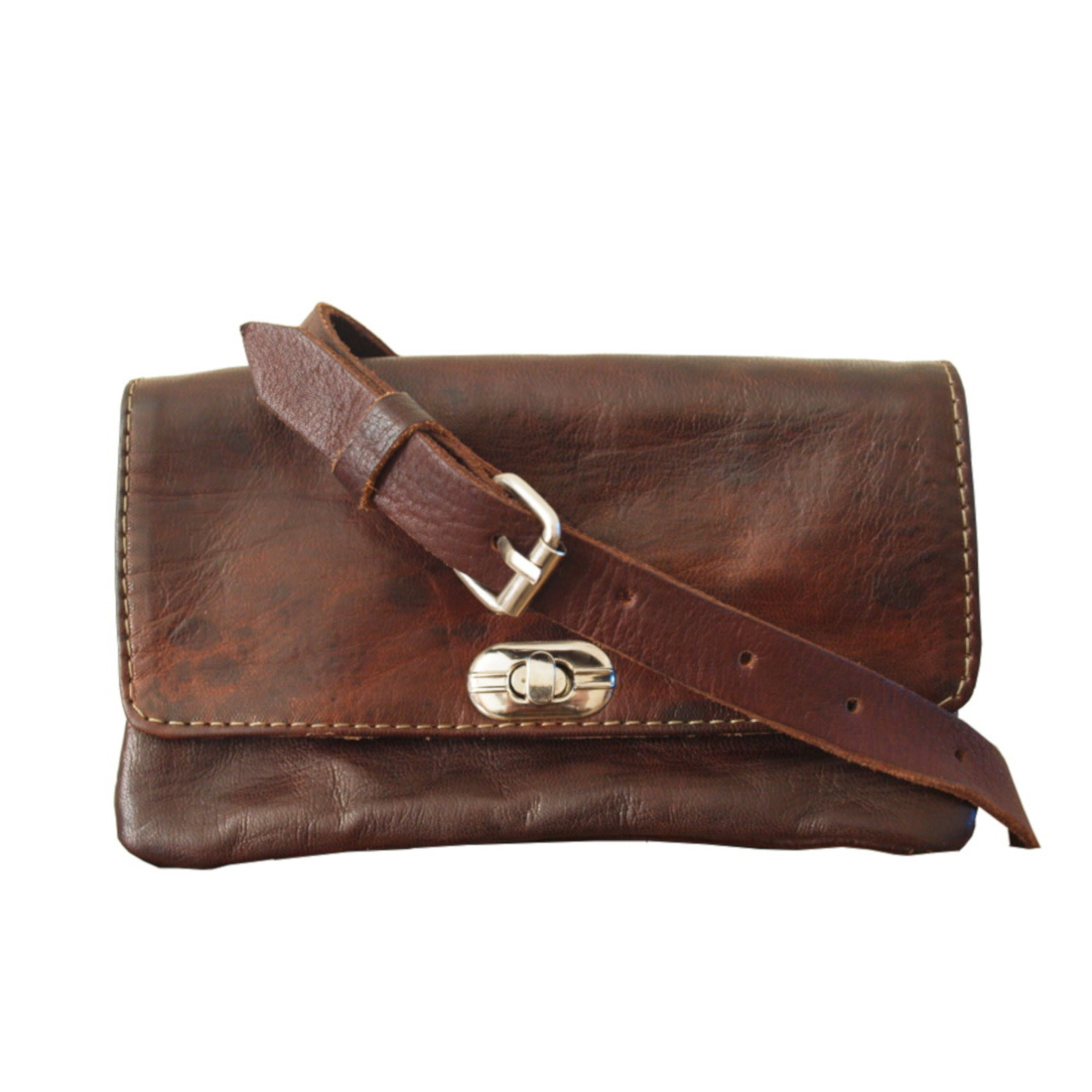 Berber Leather Women's The Kenitra Soft Cross-body Bag In Dark Brown