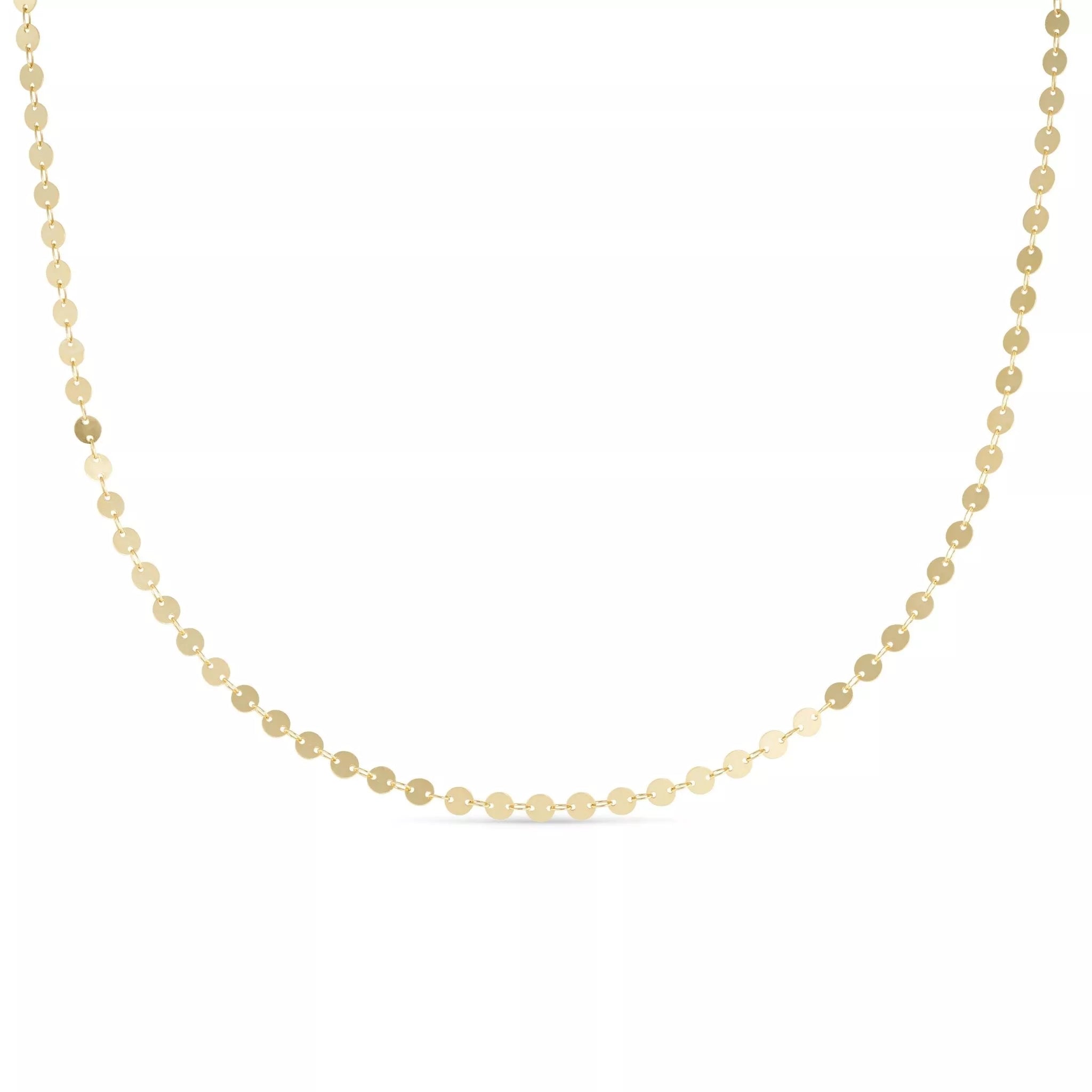 Women’s Dainty Gold Disc Choker Elk & Bloom - Everyday Fine Jewellery