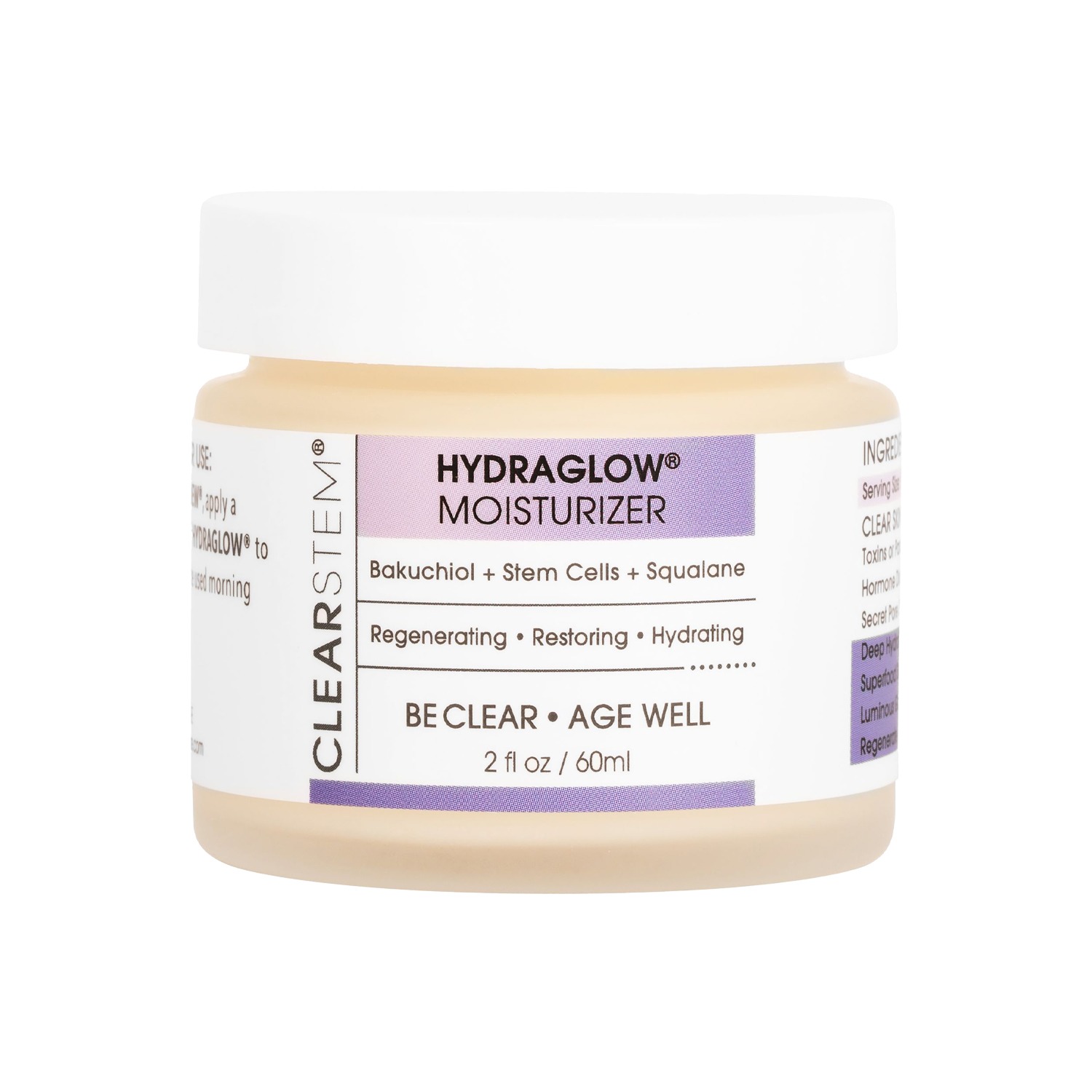 Pink / Purple Hydraglow Stem Cell Moisturizer | One Size | Clearstem Skincare