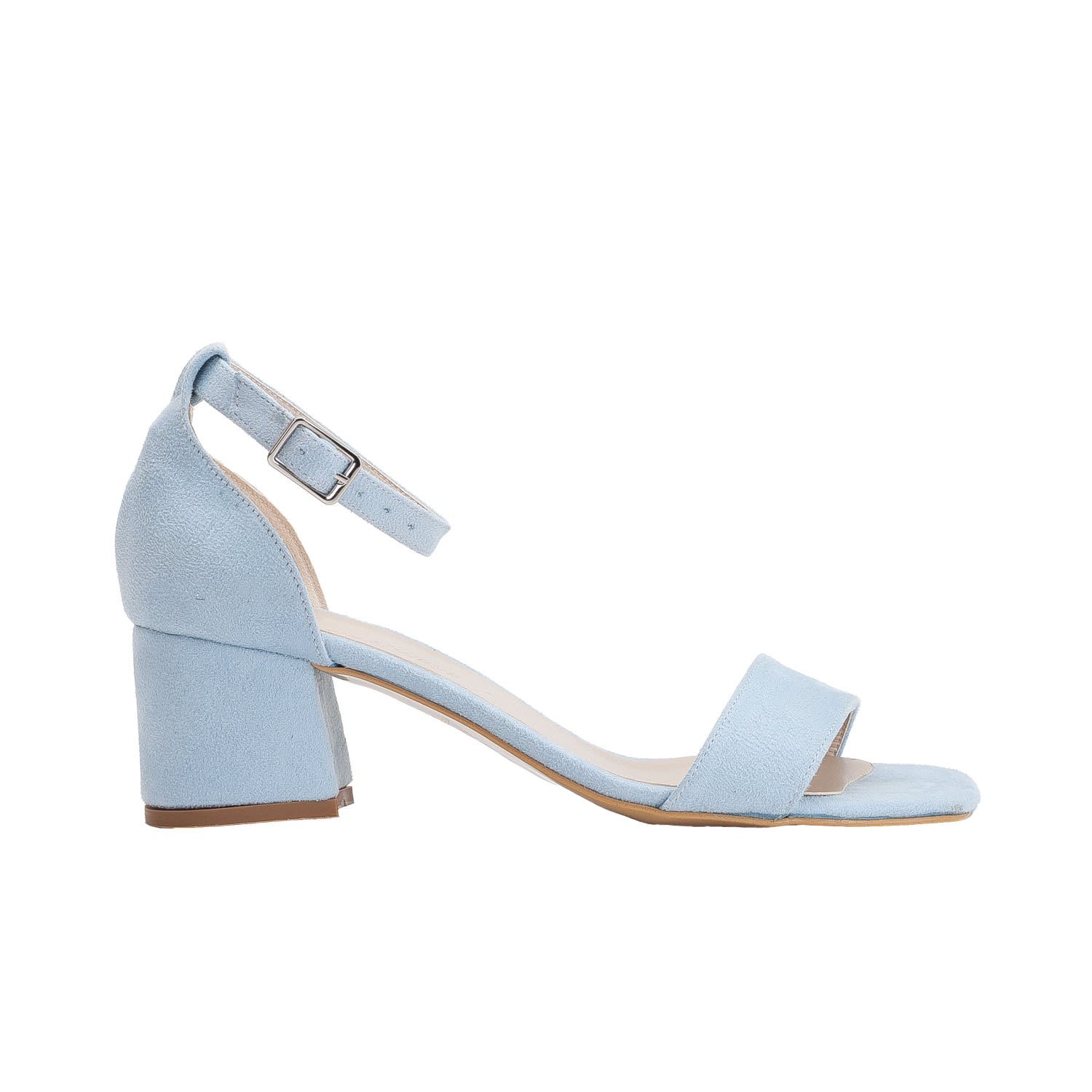 Forever & Always Shoes Women's Iva - Baby Blue Suede Sandals In Blue