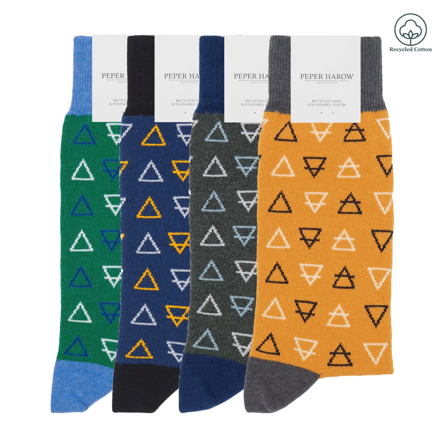 Peper Harow - Made In England Elements Recycled Men's Socks – Bundle