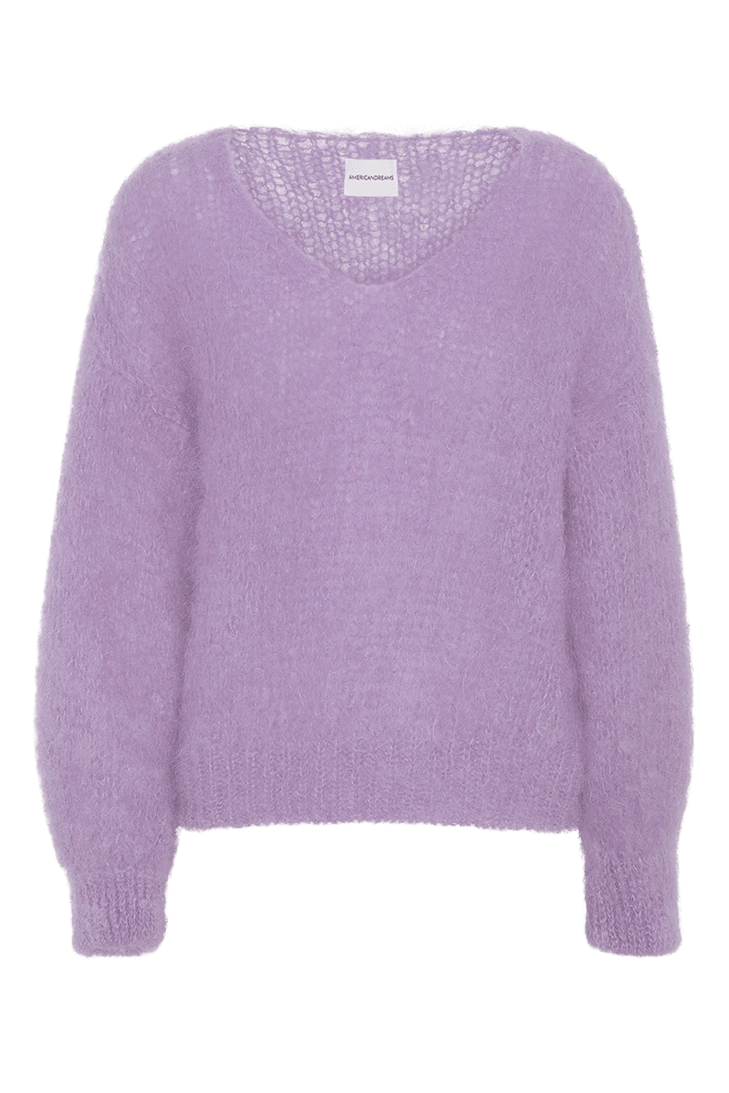 Americandreams Women's Pink / Purple Milana Ls Mohair Knit Lilac
