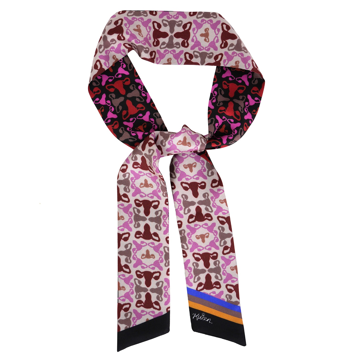 Louis Vuitton Silk World of Love Butterfly Bandeau Scarf