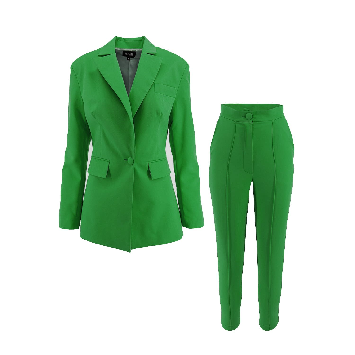 Green Slim Fit Suit, BLUZAT