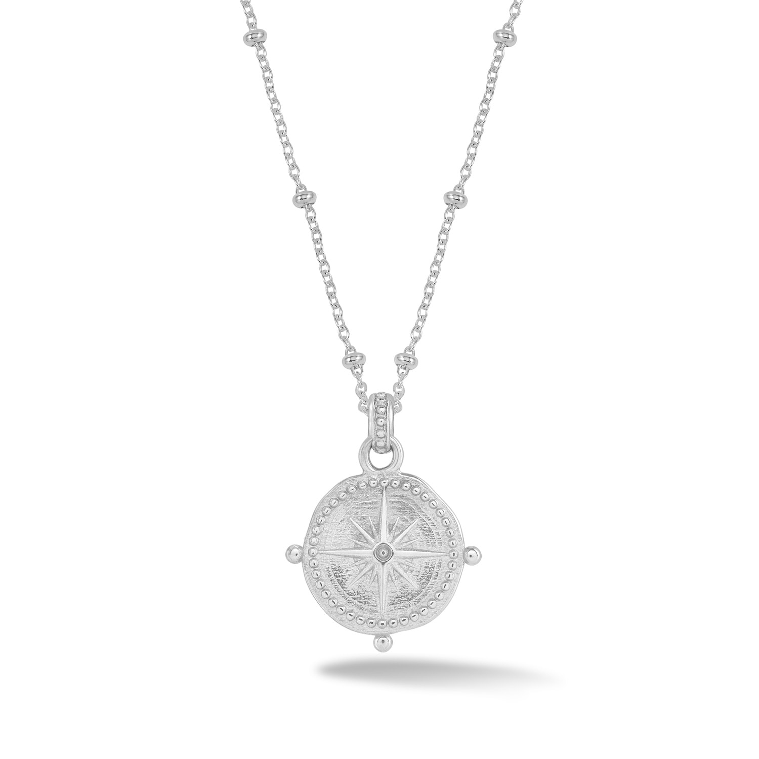 Dower & Hall Women's Small True North Talisman Pendant In Sterling Silver In Silver