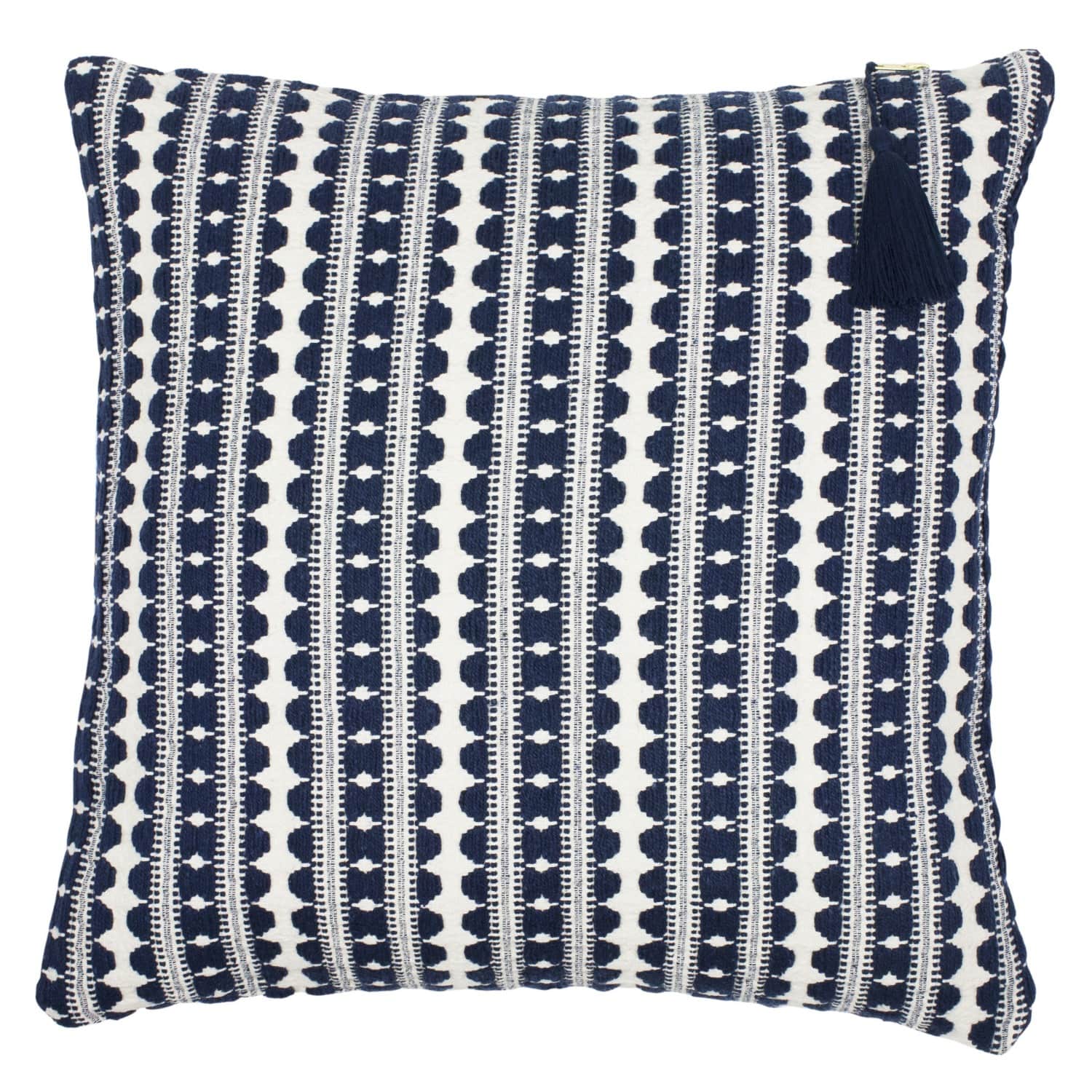 Lulu Navy Stripe Cushion | Ondine Ash 