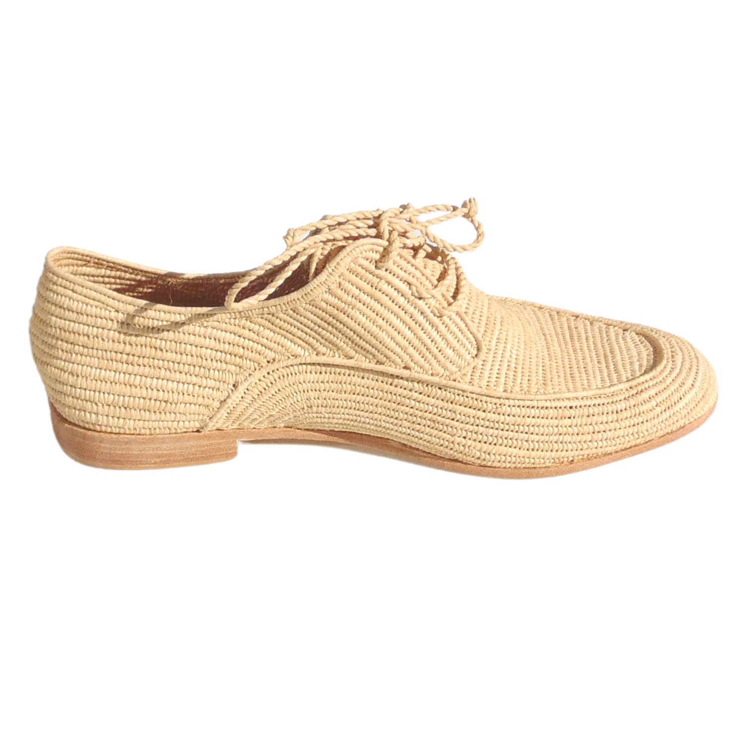 Ocelot Market Neutrals Men's Raffia Brogue In Natural In Gold