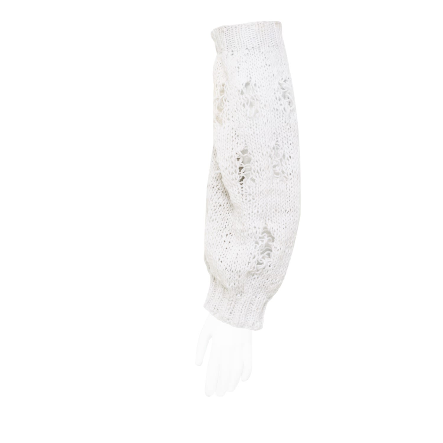 Paloma Lira Women's White Knitted Warmers In White