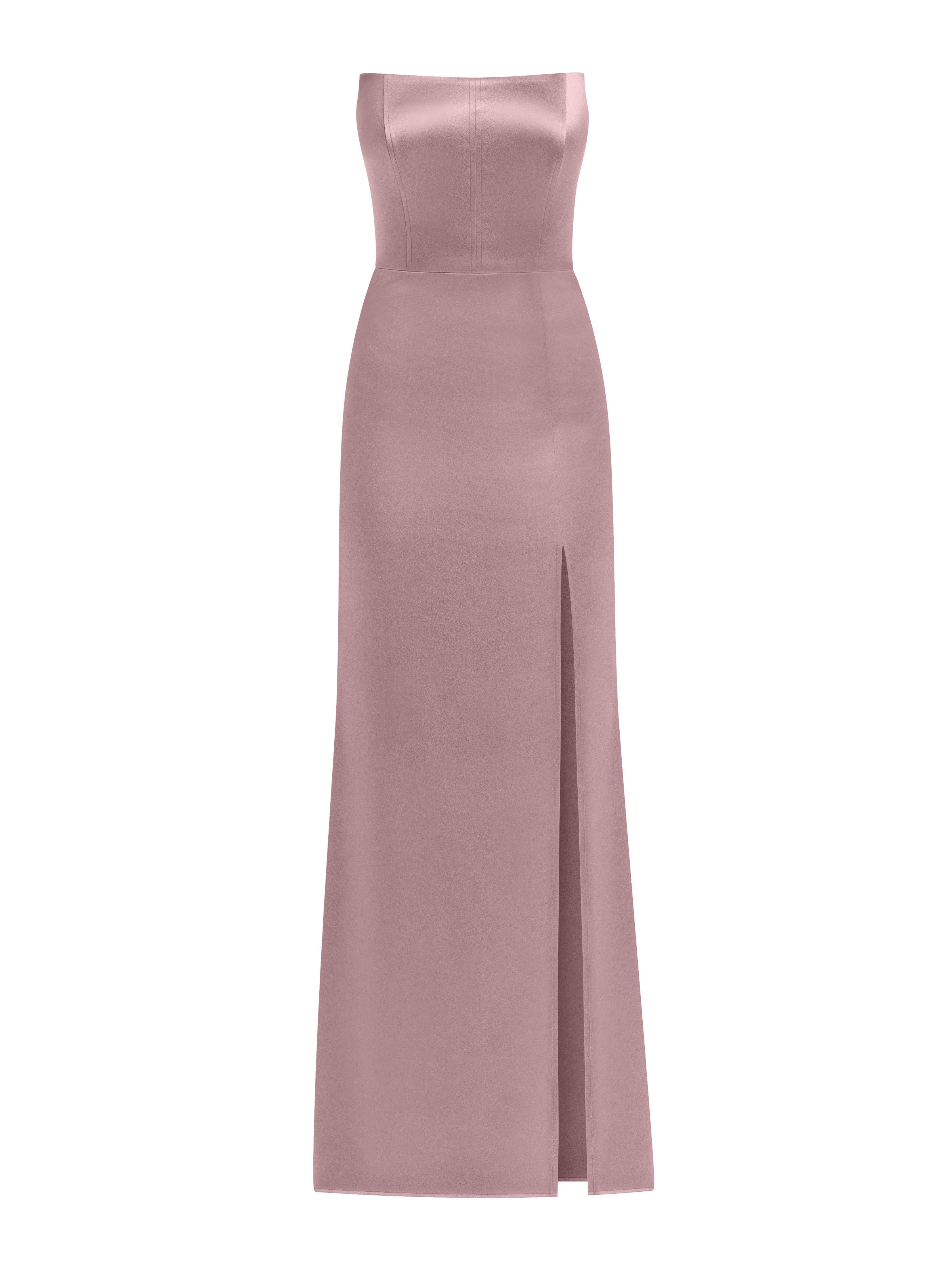 Women’s Pink / Purple Queen Of Hearts Satin Maxi Dress - Thistle Purple Medium Tia Dorraine