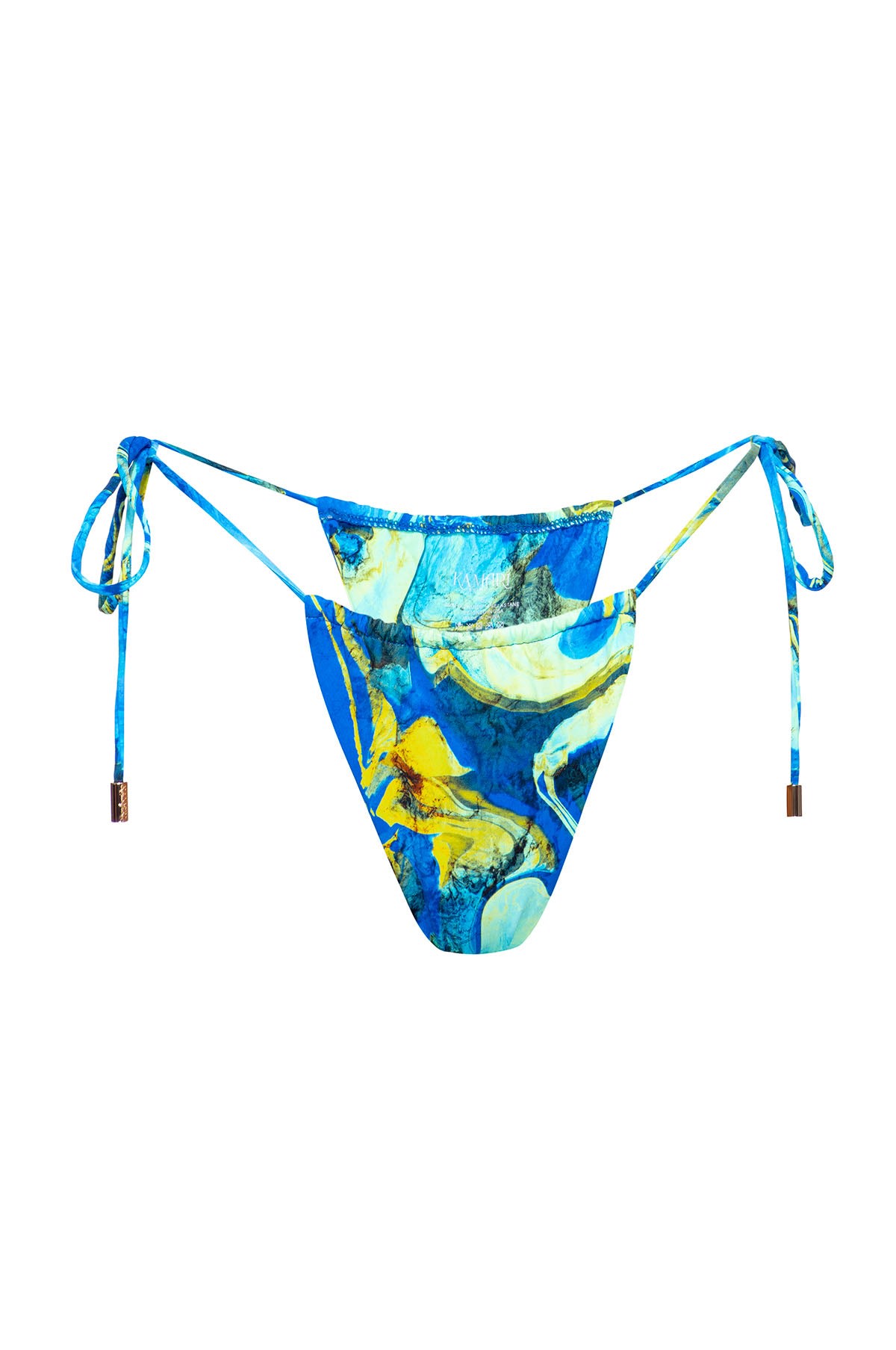 Kamari Swim Women's Blue Skye String Tie Bikini Bottom In Blue