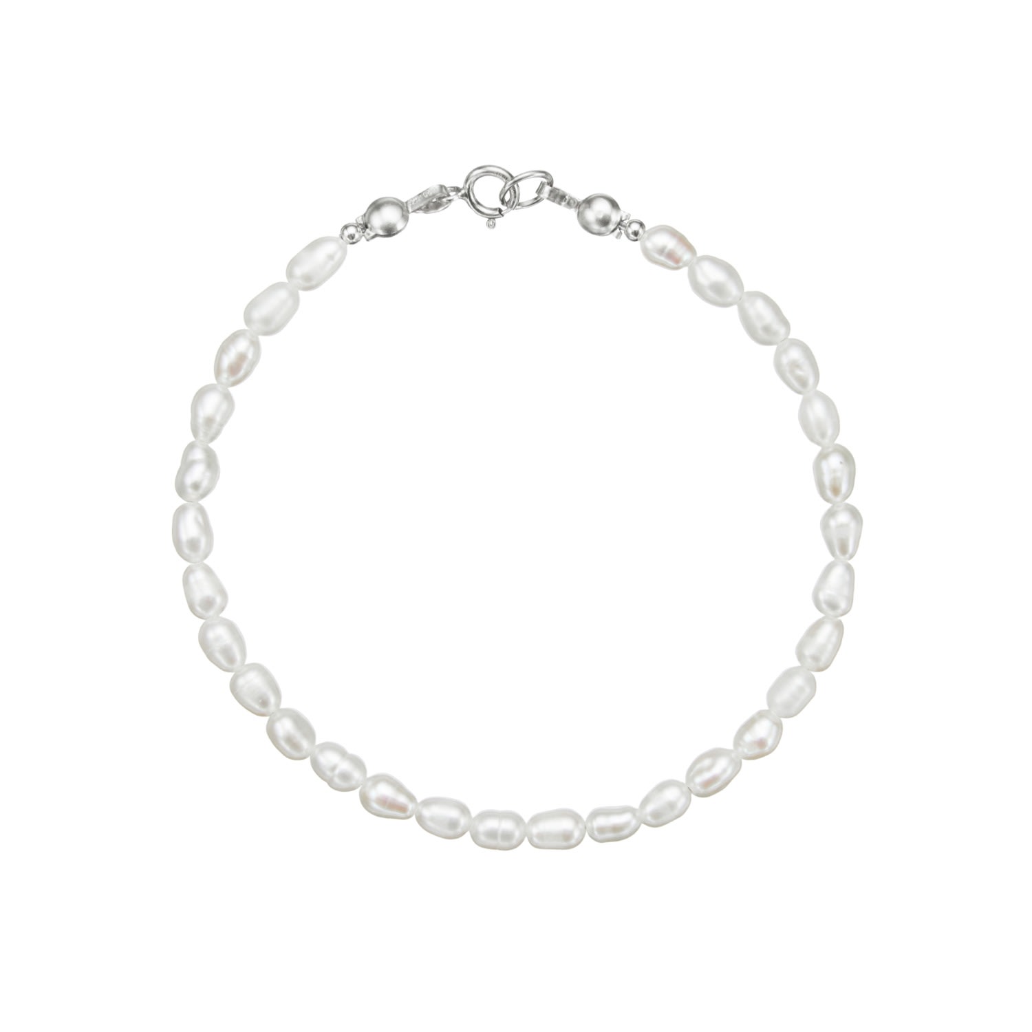 Lily & Roo Women's Silver Seed Pearl Bracelet In Silver