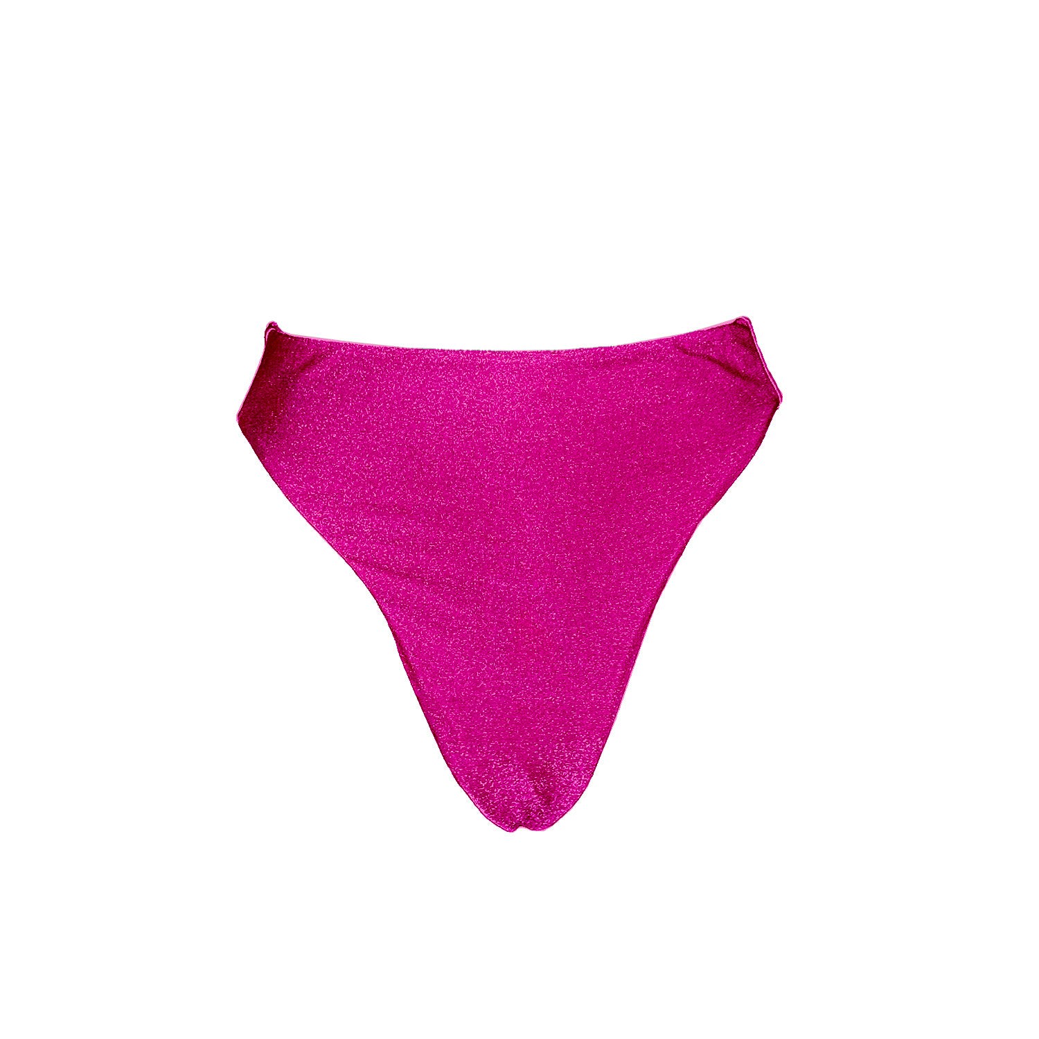 Women’s Pink / Purple The Pearl Shimmer High Waist Bikini Bottom - Pink Large Inbodi Swim