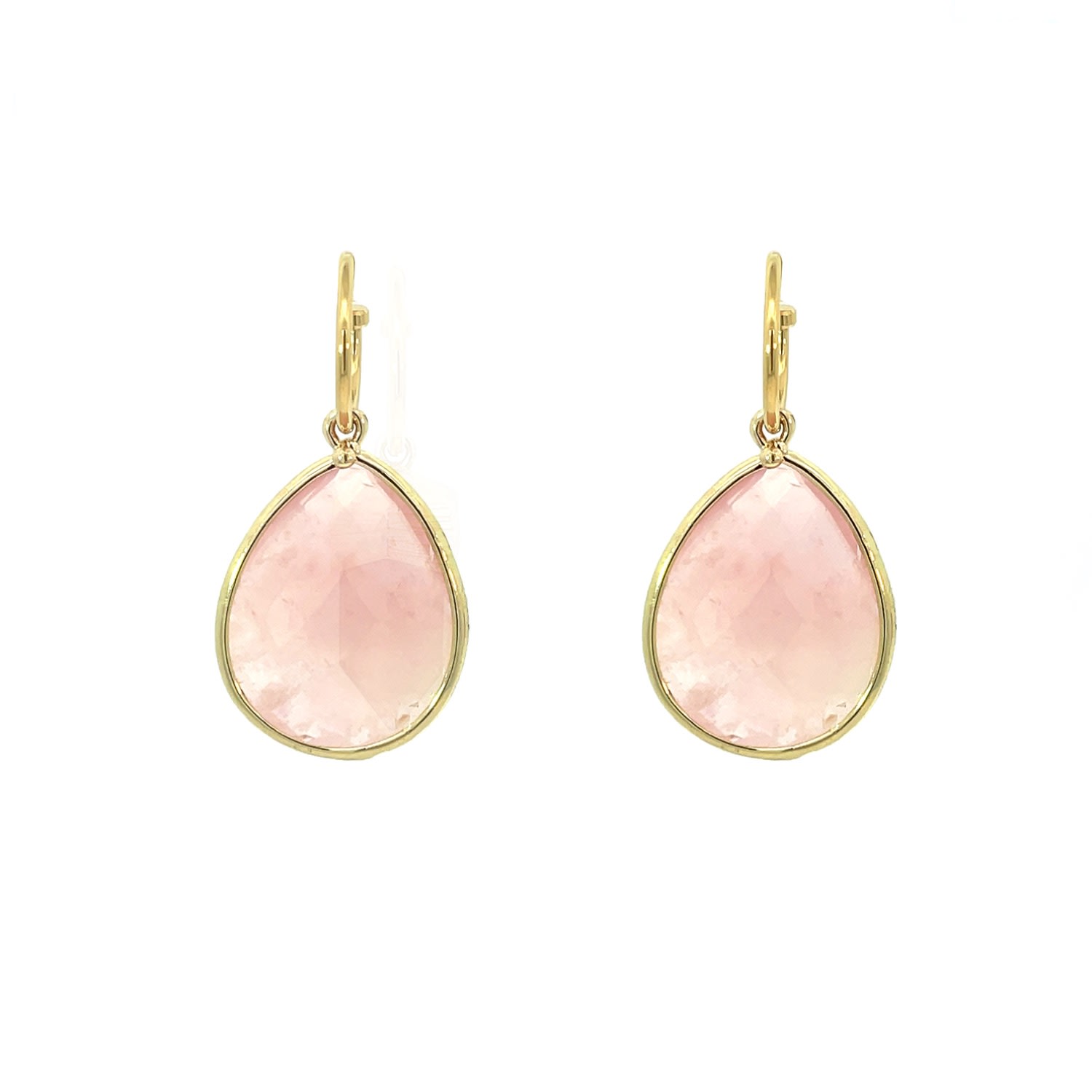 Women’s Pink / Purple Samira Drop Earrings Rose Quartz Gosia Orlowska