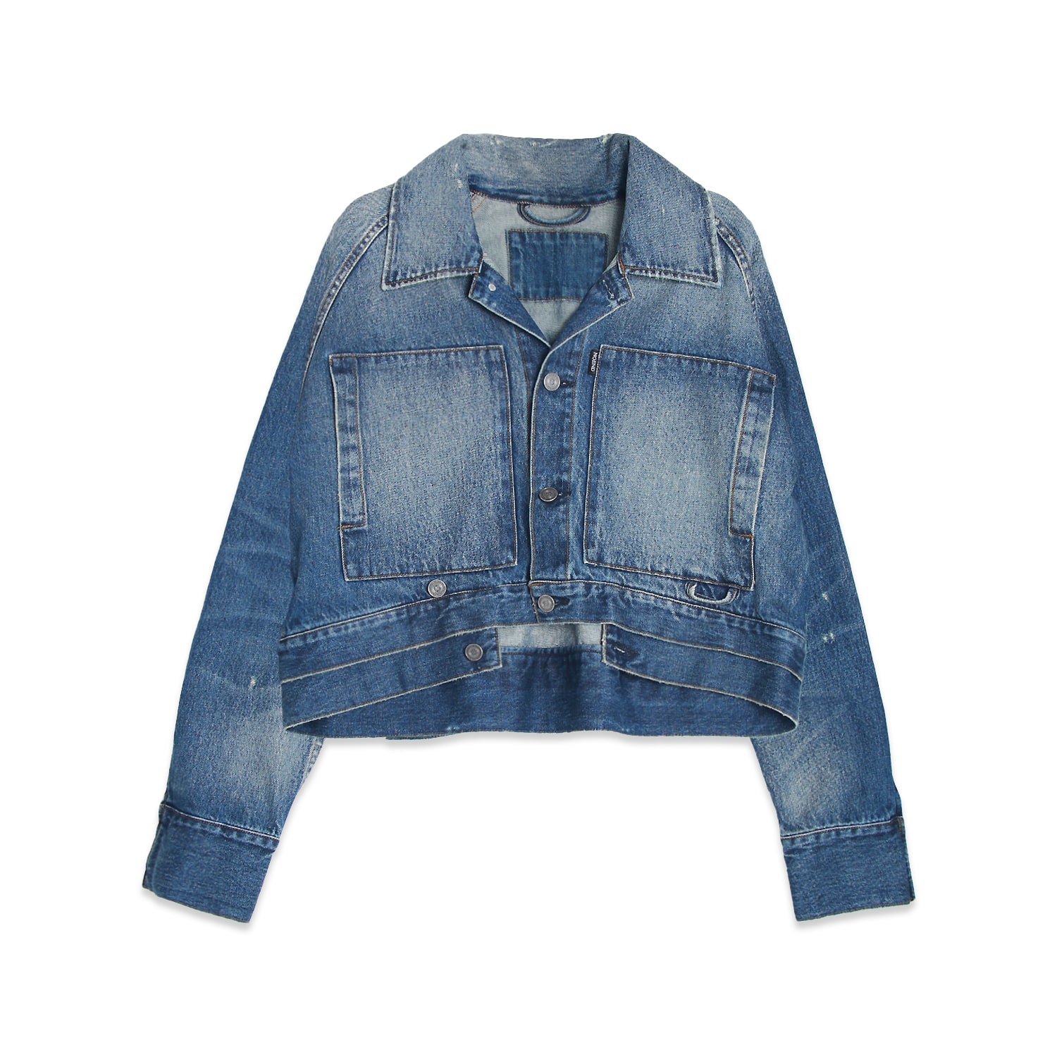 Noend Denim Women's Blue Mila Oversized Cropped Jacket In Blue