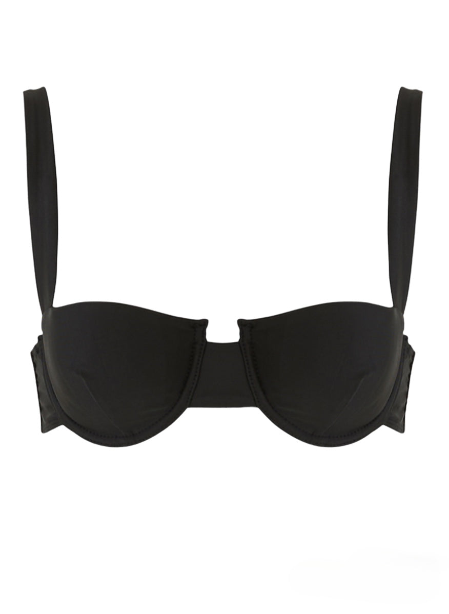 Lula-ru Women's Delphi Underwire Top - Black In Black
