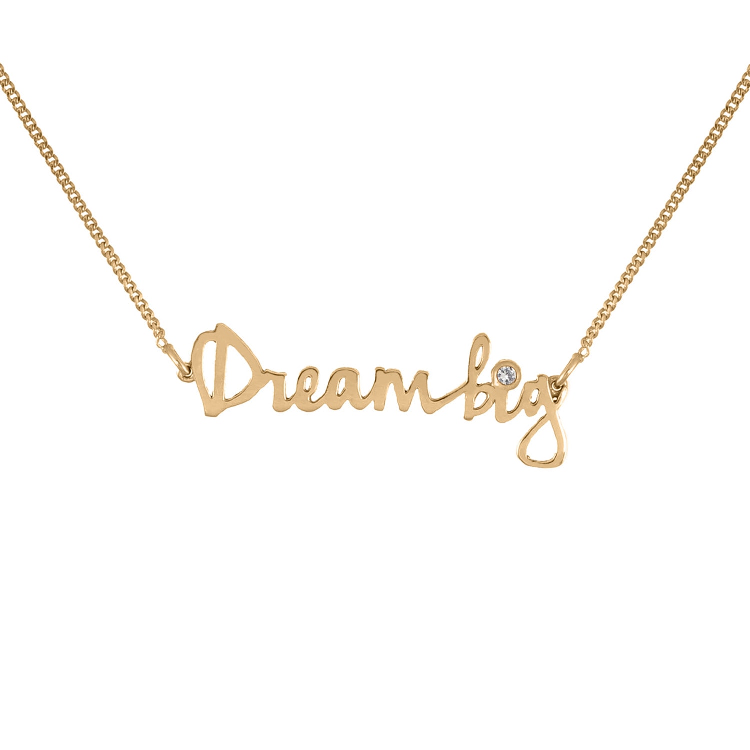 Women’s Dream Big Necklace - Gold Lee Renee