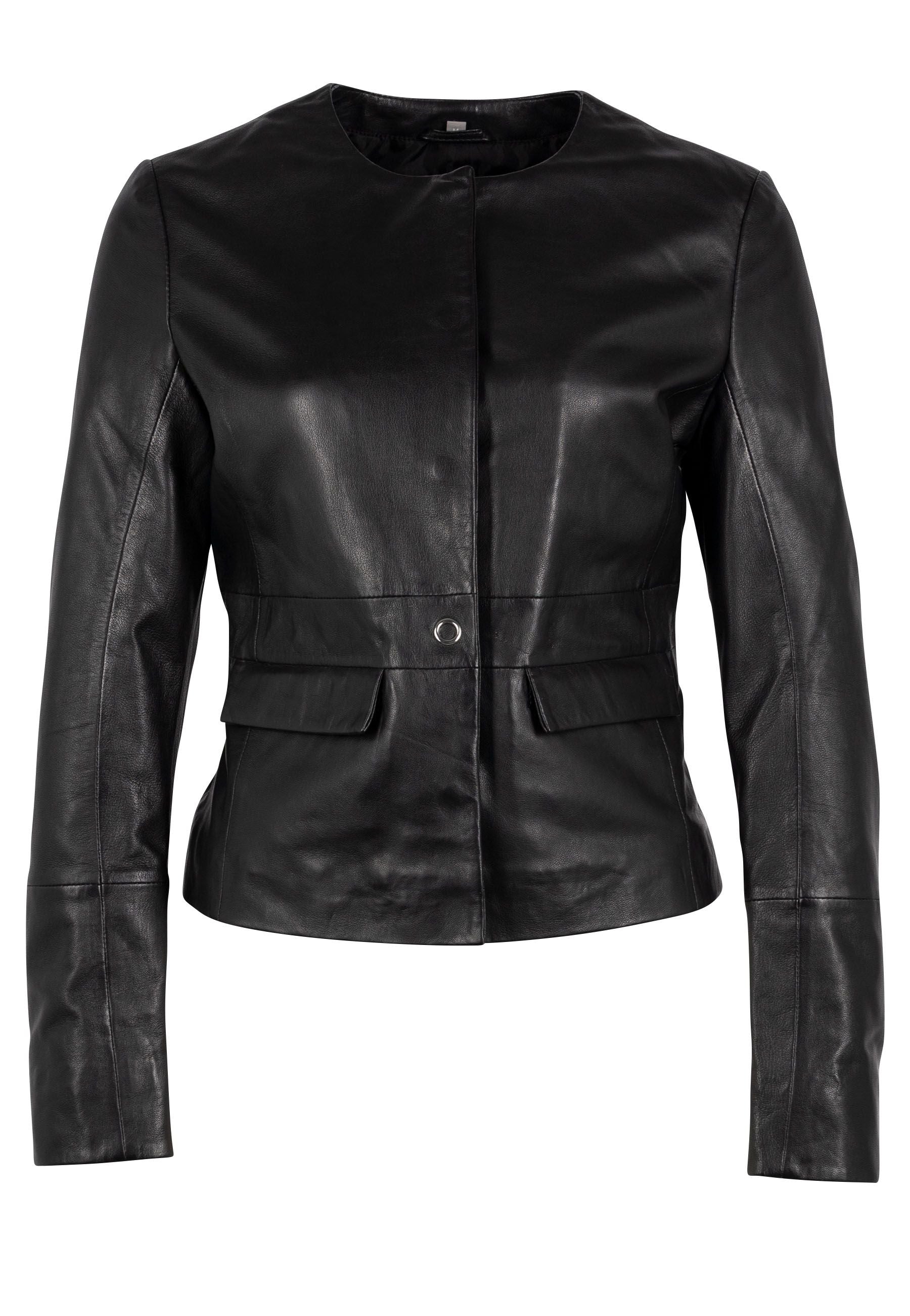 Women’s Diane Cf Leather Jacket, Black Extra Small Mauritius