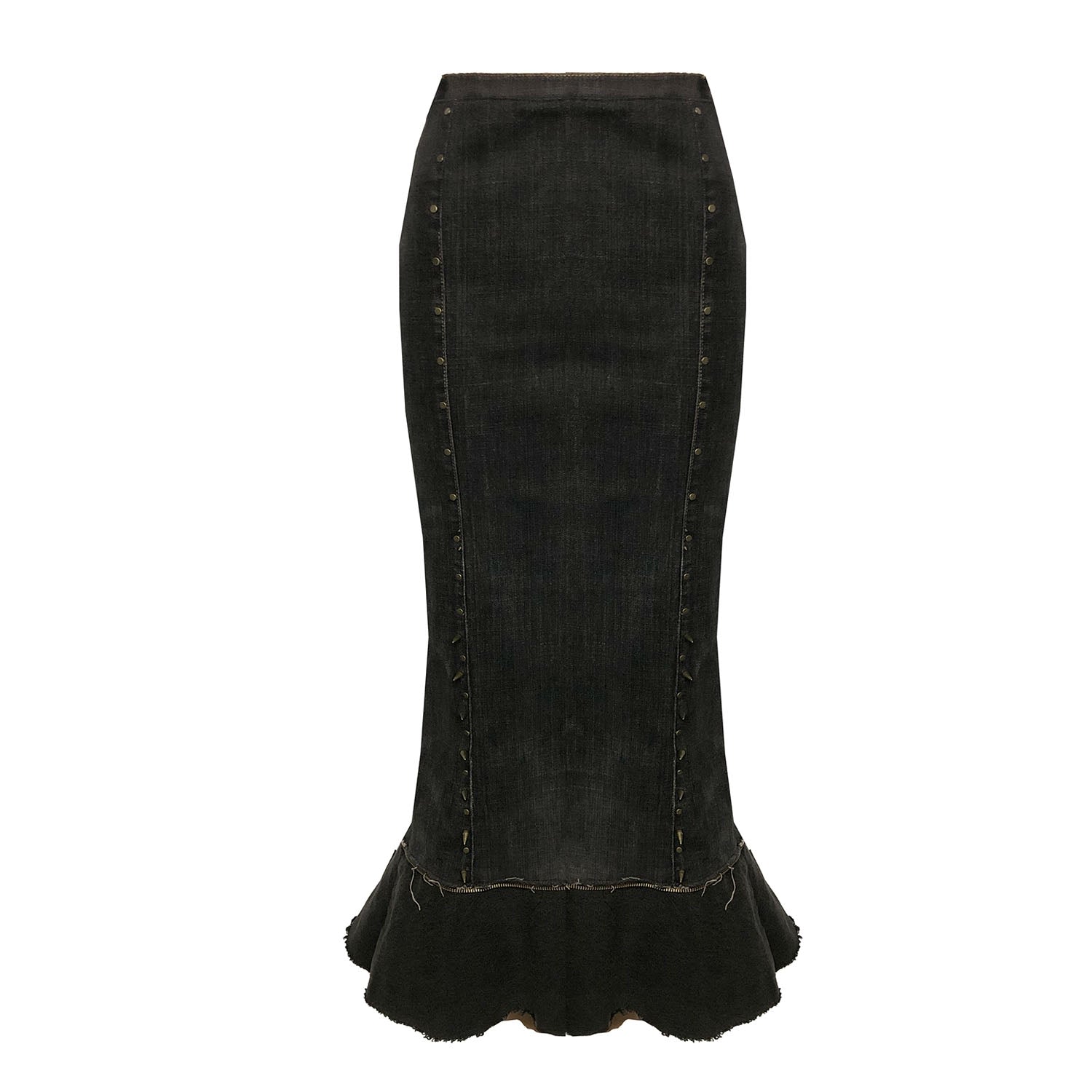 Deborah Lindquist Eco Lifestyle Women's Black Nina Denim Skirt In Black