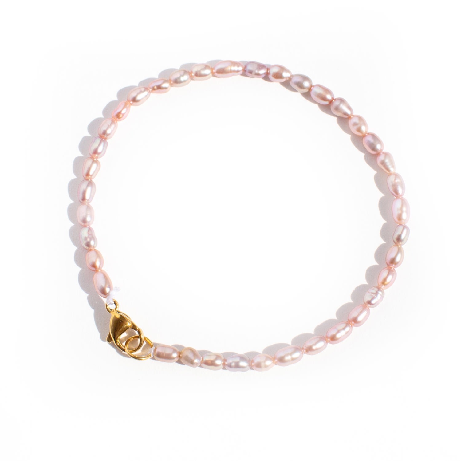 Women’s Pink / Purple / Gold Smol Mini Pearl Bracelet - Purple Peral