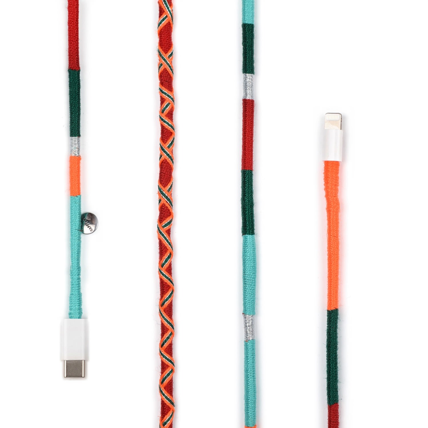 Yellow / Orange Tropical 1M Lightning To Usb-C Charging Cable Original Apple Product Happy-Nes