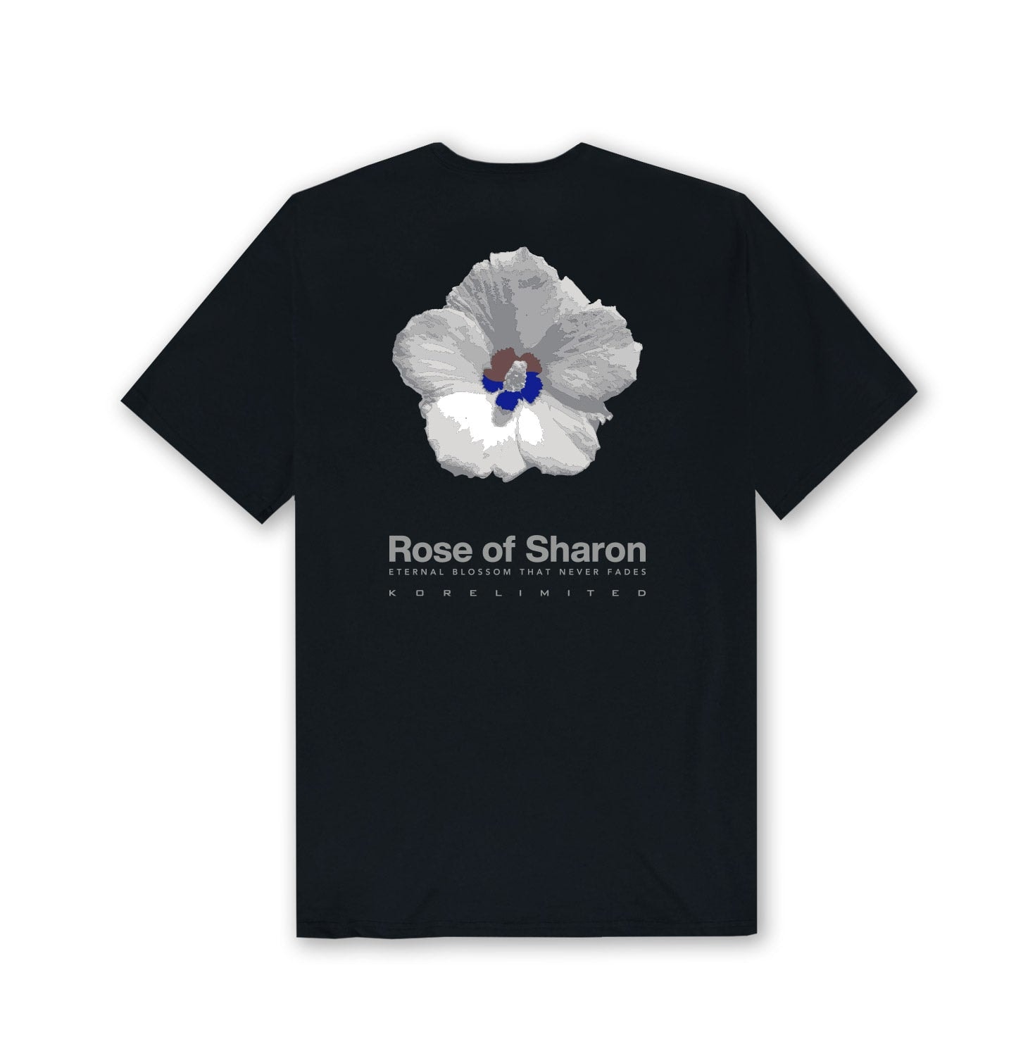 Korelimited Men's Black Mugunghwa Tee In Navy In Black
