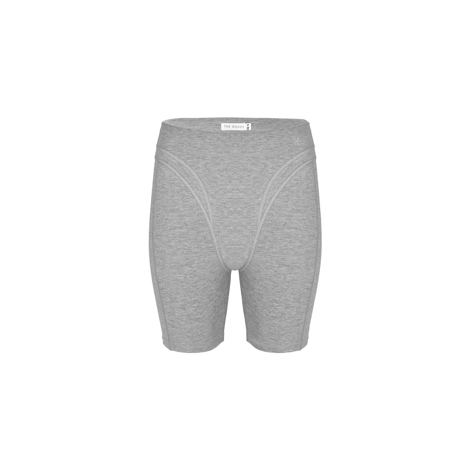 The Koozy Women's Grey Monroe Stretch Shorts In Melange In Grey