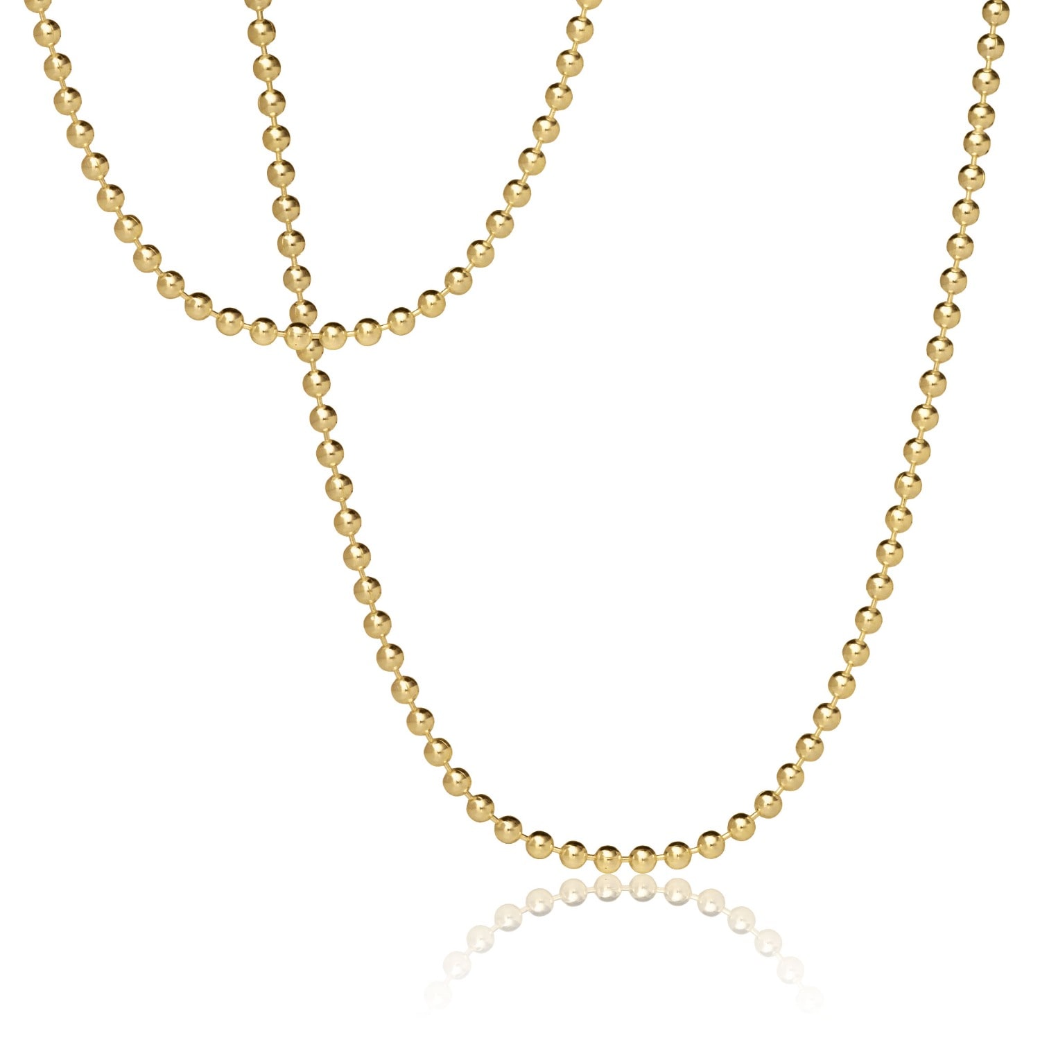 Cartography Men's Ballroom - Military Style Necklace In Gold Vermeil