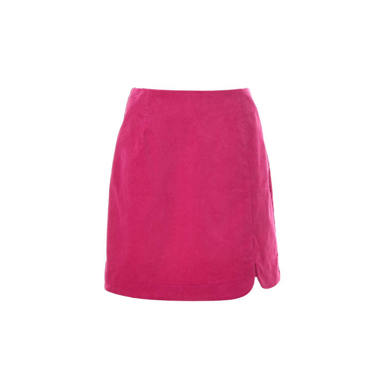 Louche Women's Pink / Purple Ria Babycord A-line Mini Skirt - Pink In Pink/purple