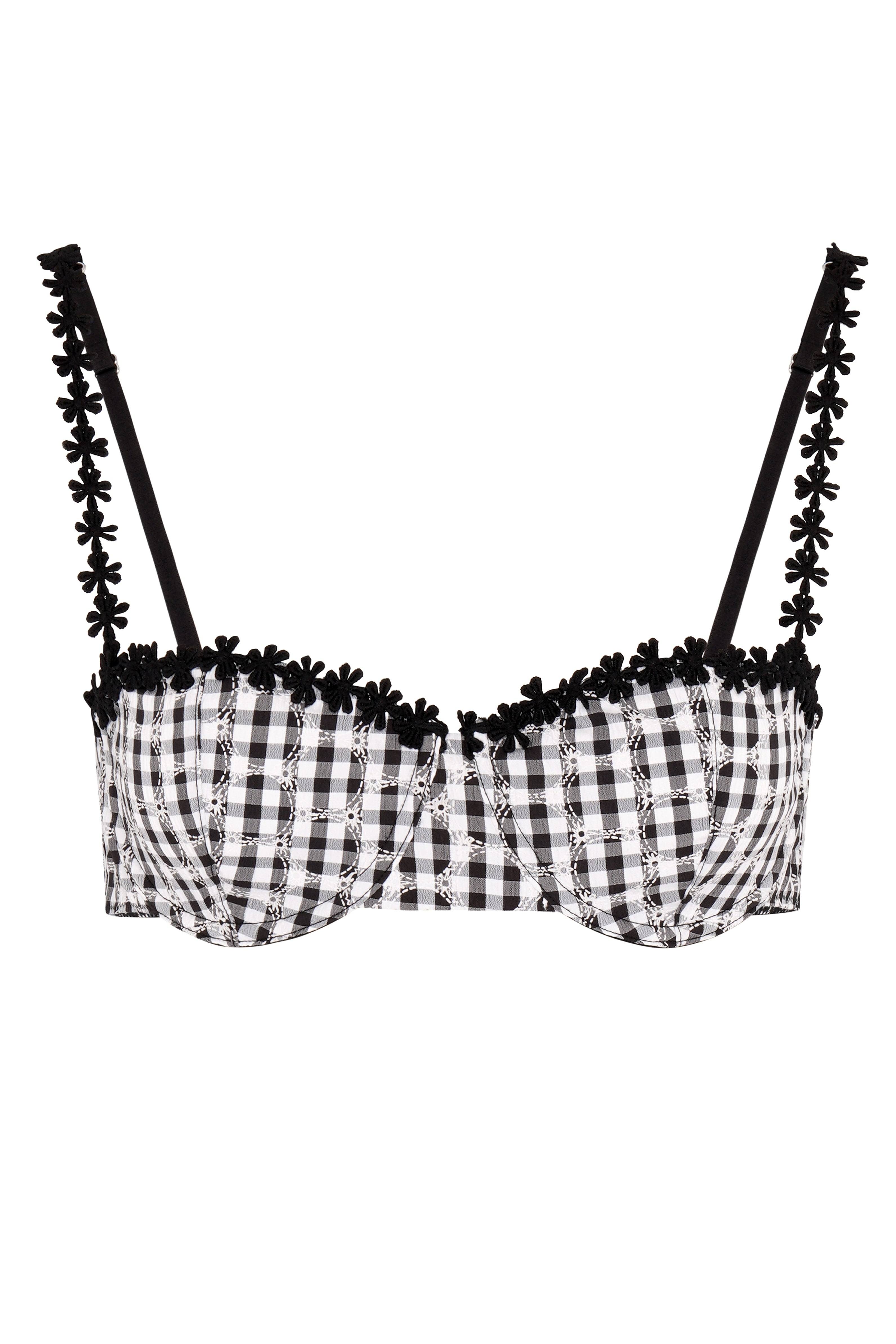Wild Lovers London Women's Black / White Cherie Bra In Multi