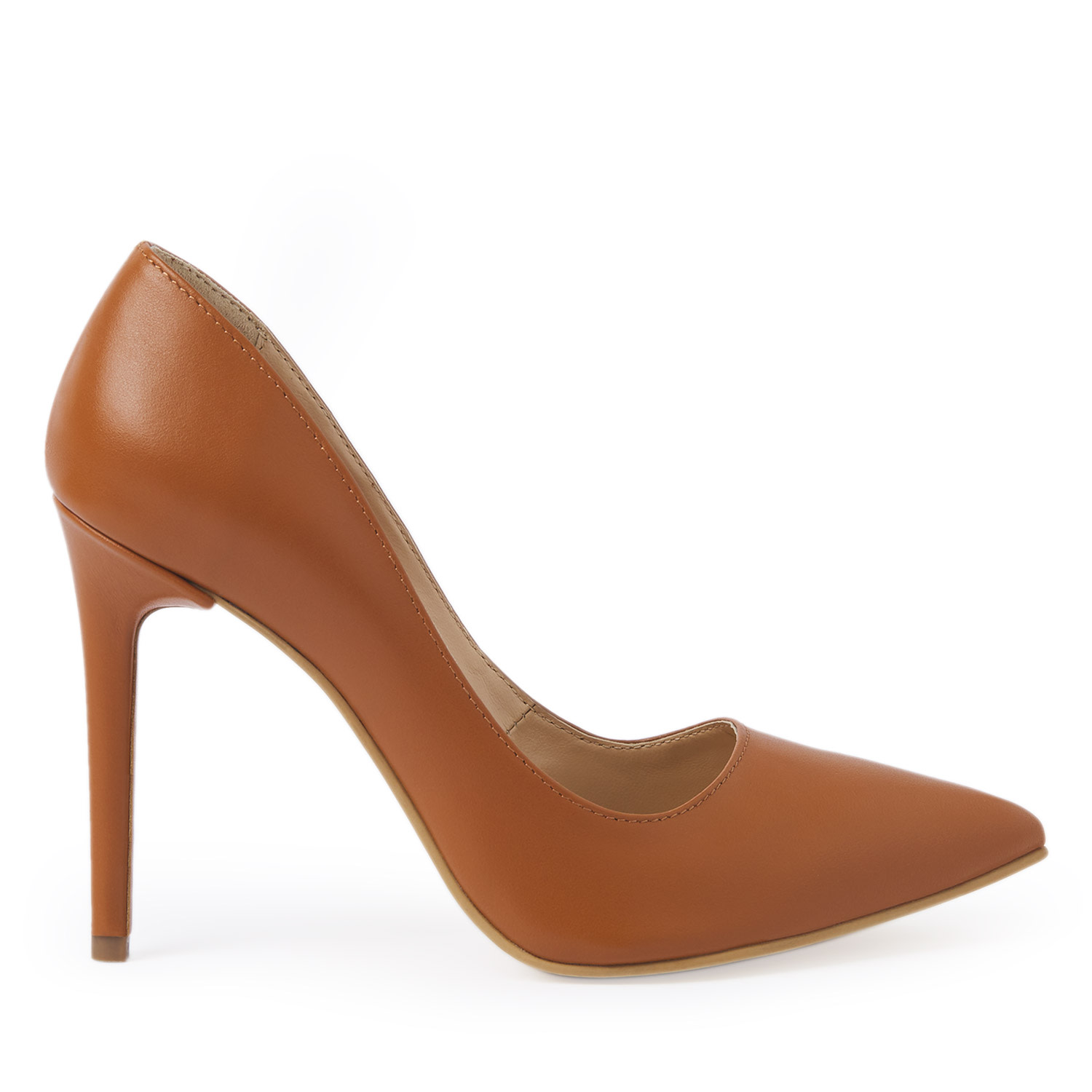 Traces Of Heels Women's Brown Golden Hour Pumps In Camel Leather