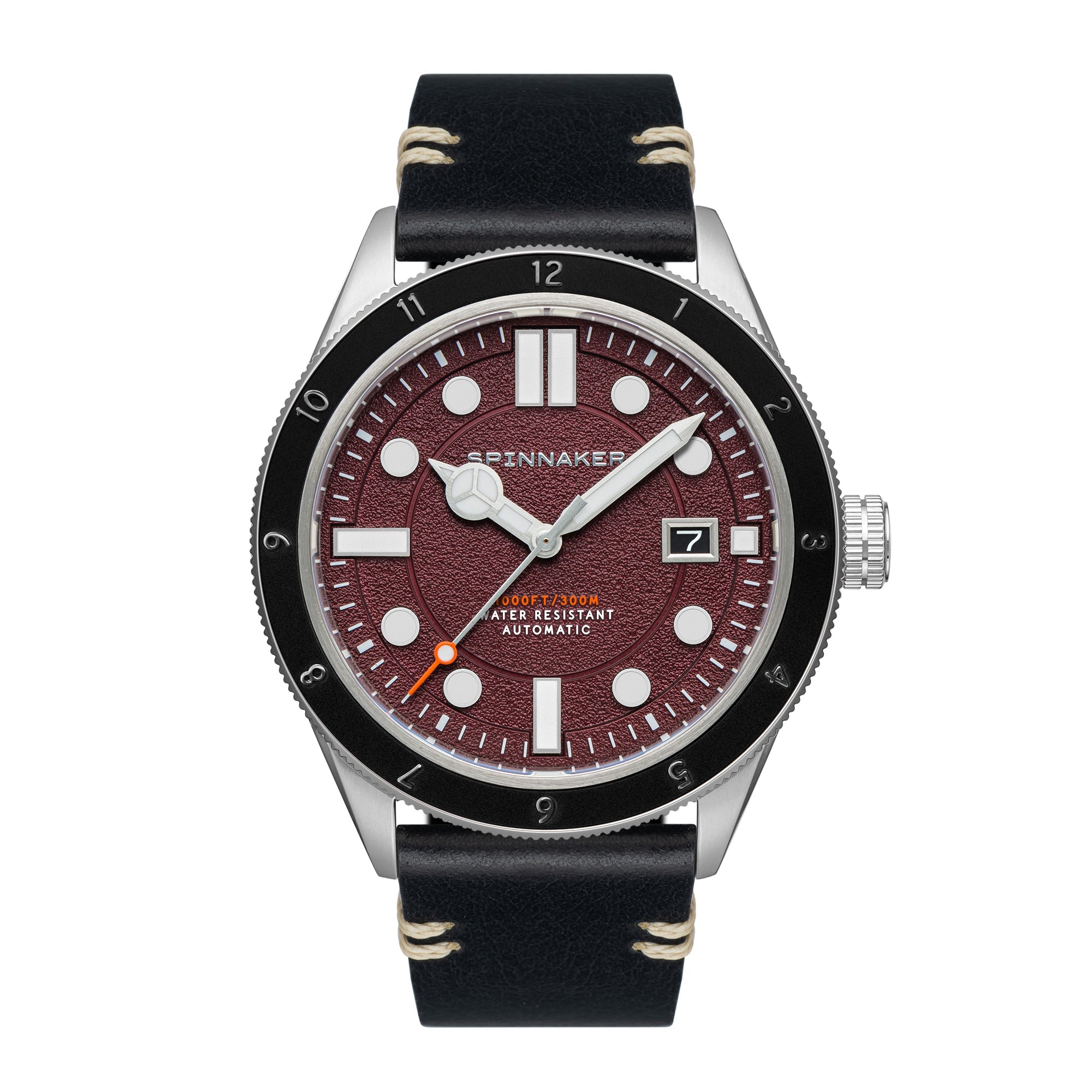 Spinnaker Red  Cahill 2021 Men's Japanese Automatic Malbec Watch In Red