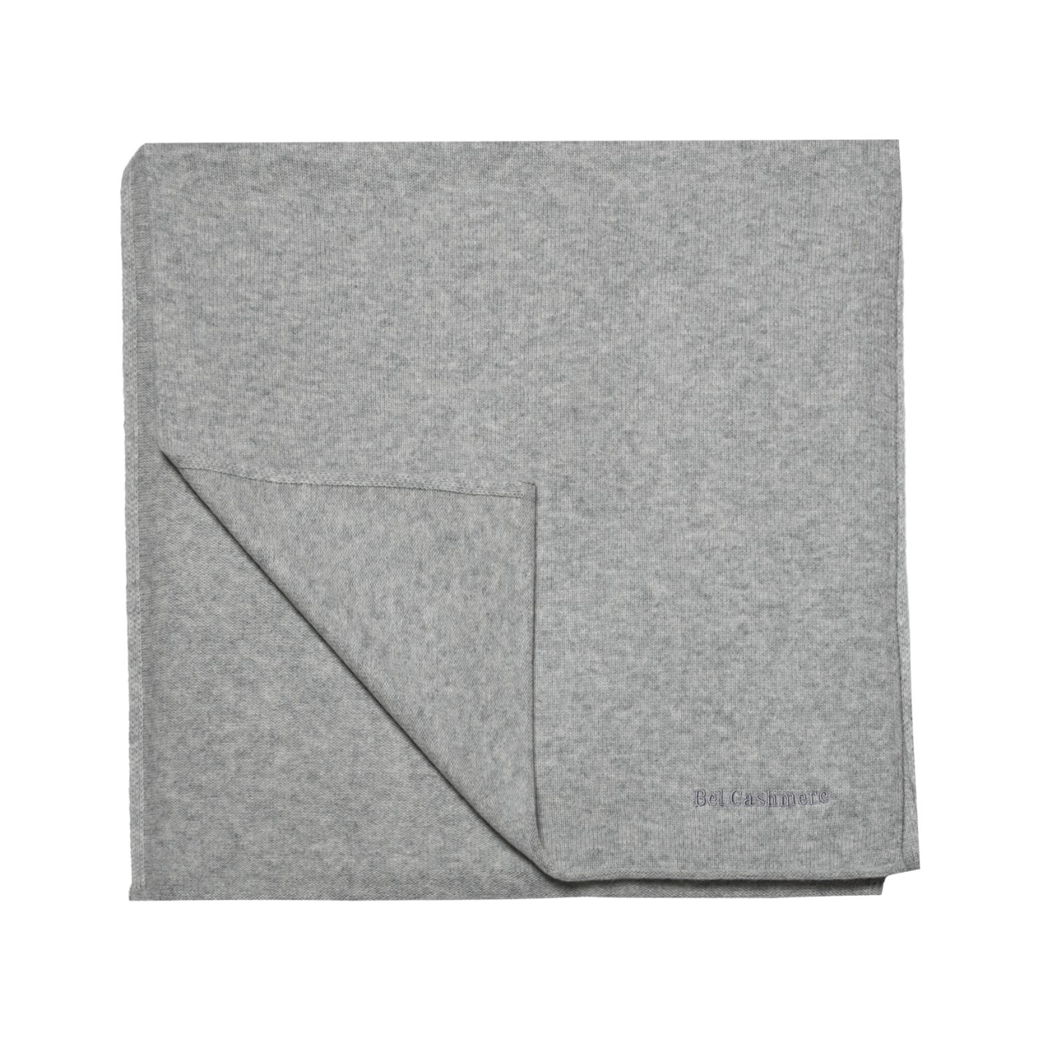 Bel Cashmere Women's Big Knitted Scarf Grey In Grey
