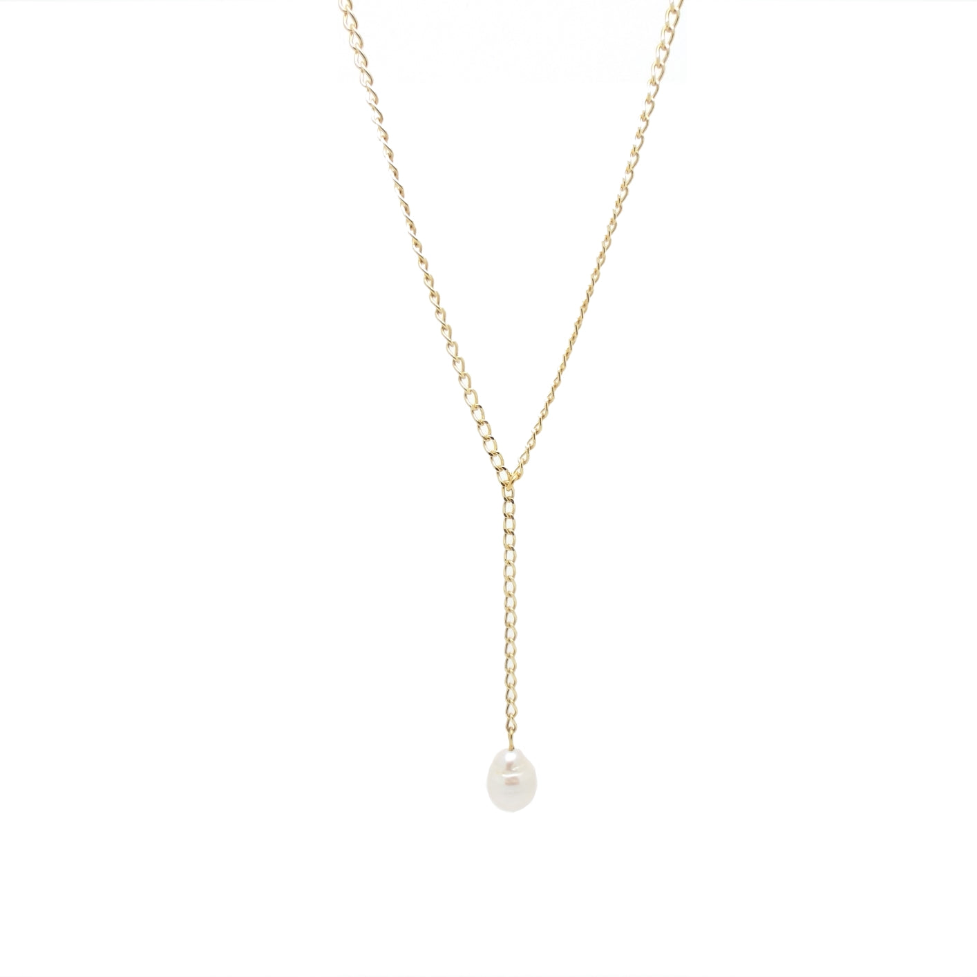 Women’s Gold / White June Necklace Salome