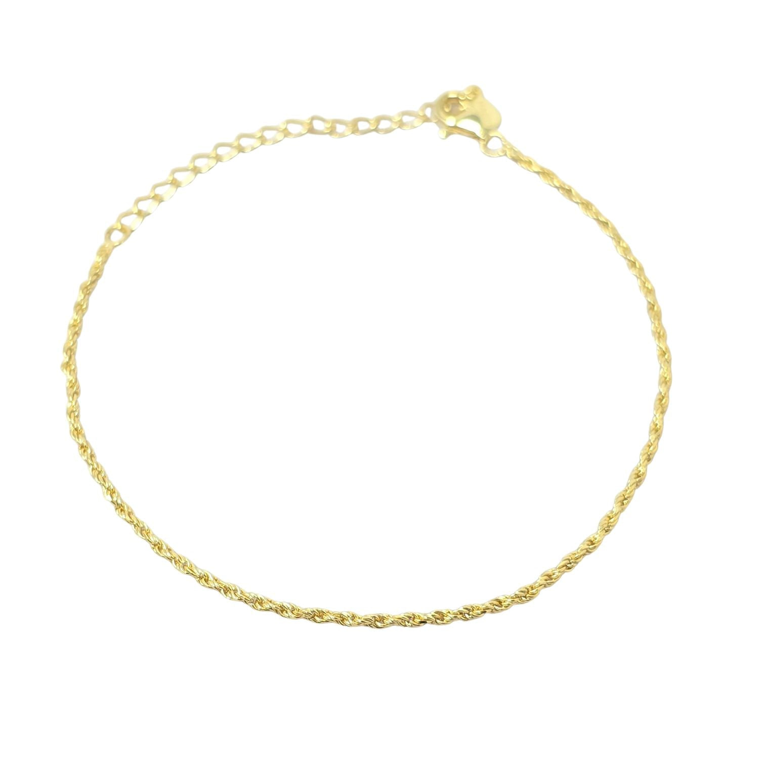 Harfi Women's Gold Plated Everyday Rope Chain Stacking Bracelet In Gold