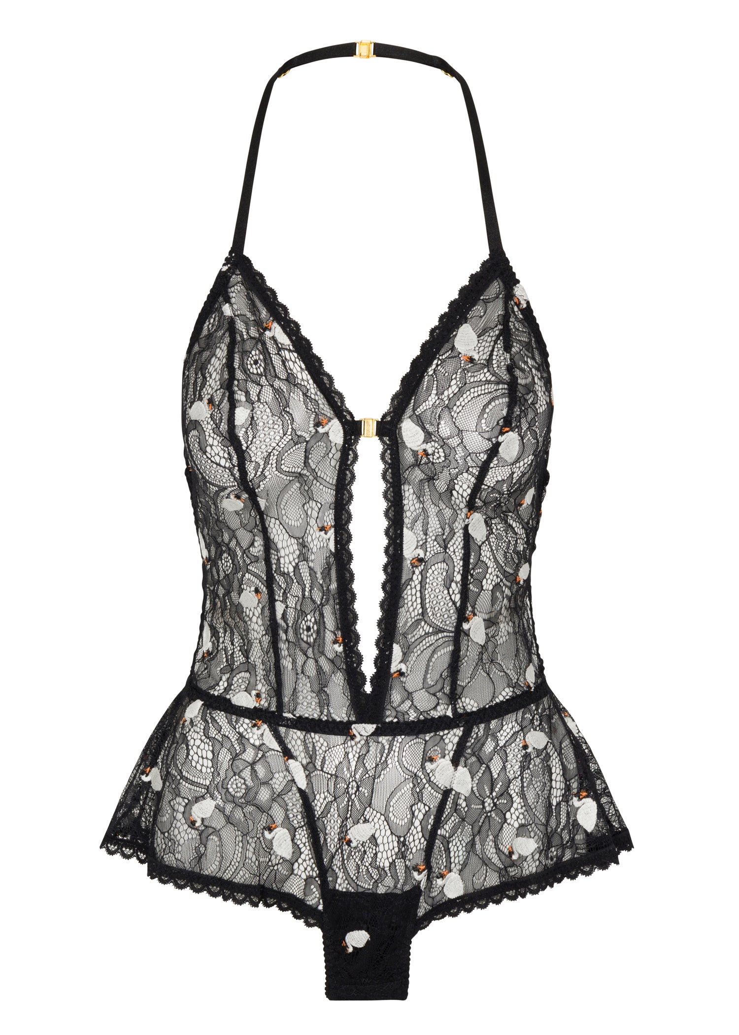 Empress Mimi Women's Black Swan Maidens Bodysuit In Black