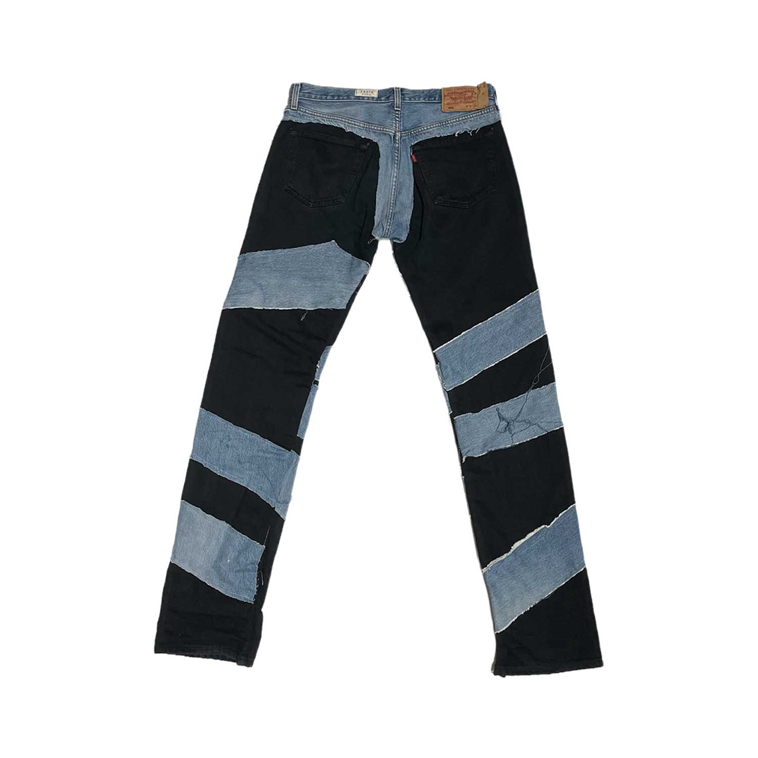 Men’s Blue / Black Shred Couture Denim D 36" Zasta Studio