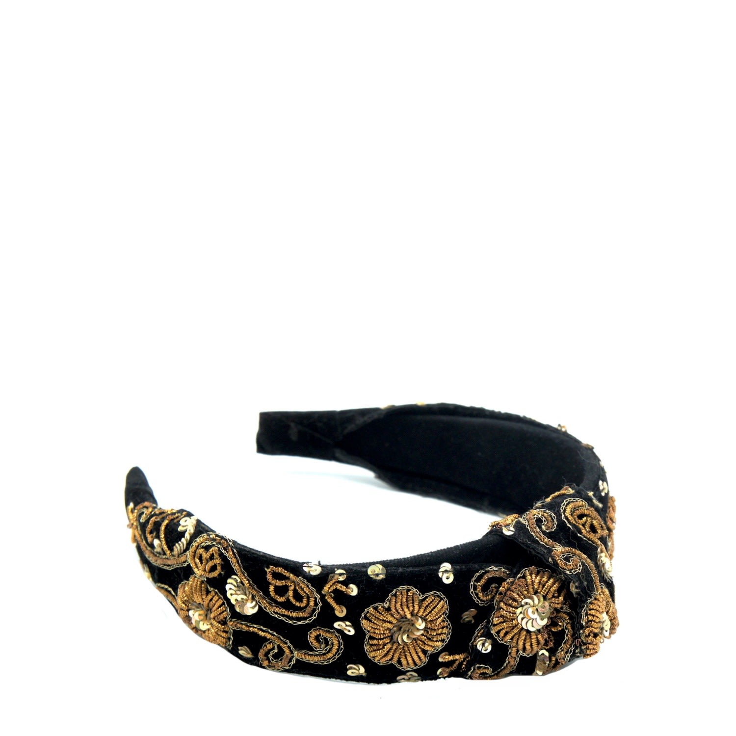 Women's Black Gold Knot Zarband | Simitri