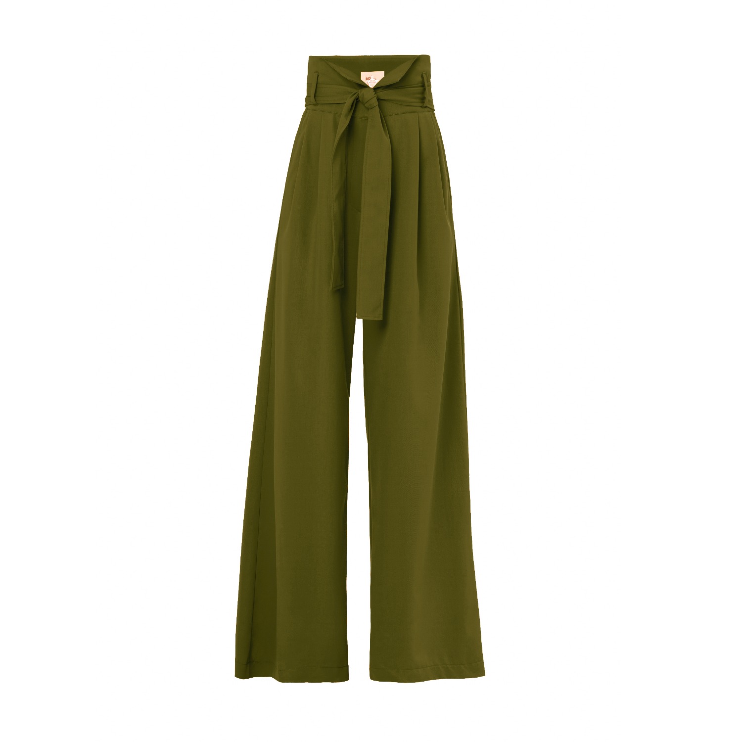 High Waist Long Wide Leg Trousers By Julia Allert In White, Size: XL main image 1