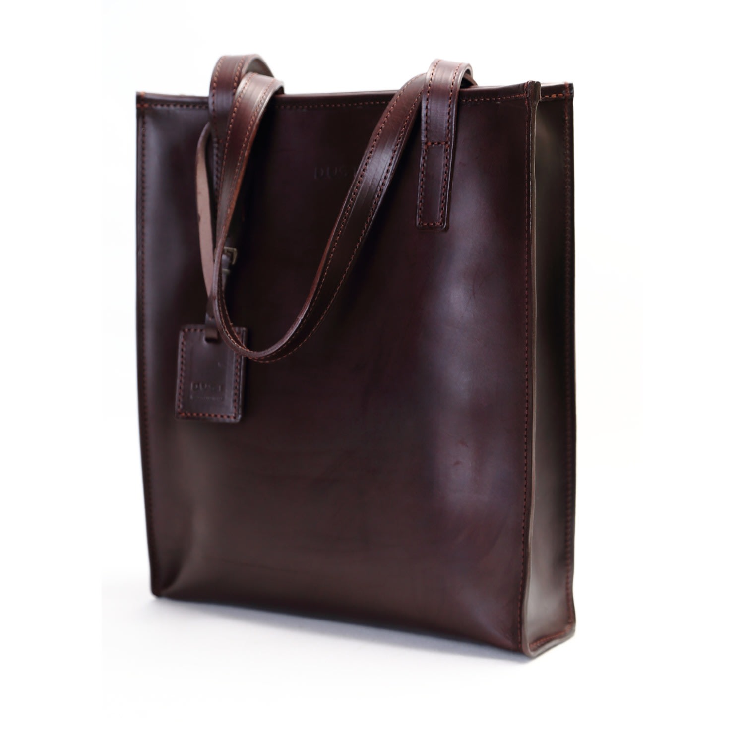 The Dust Company Women's Brown Leather Tote In Cuoio Havana