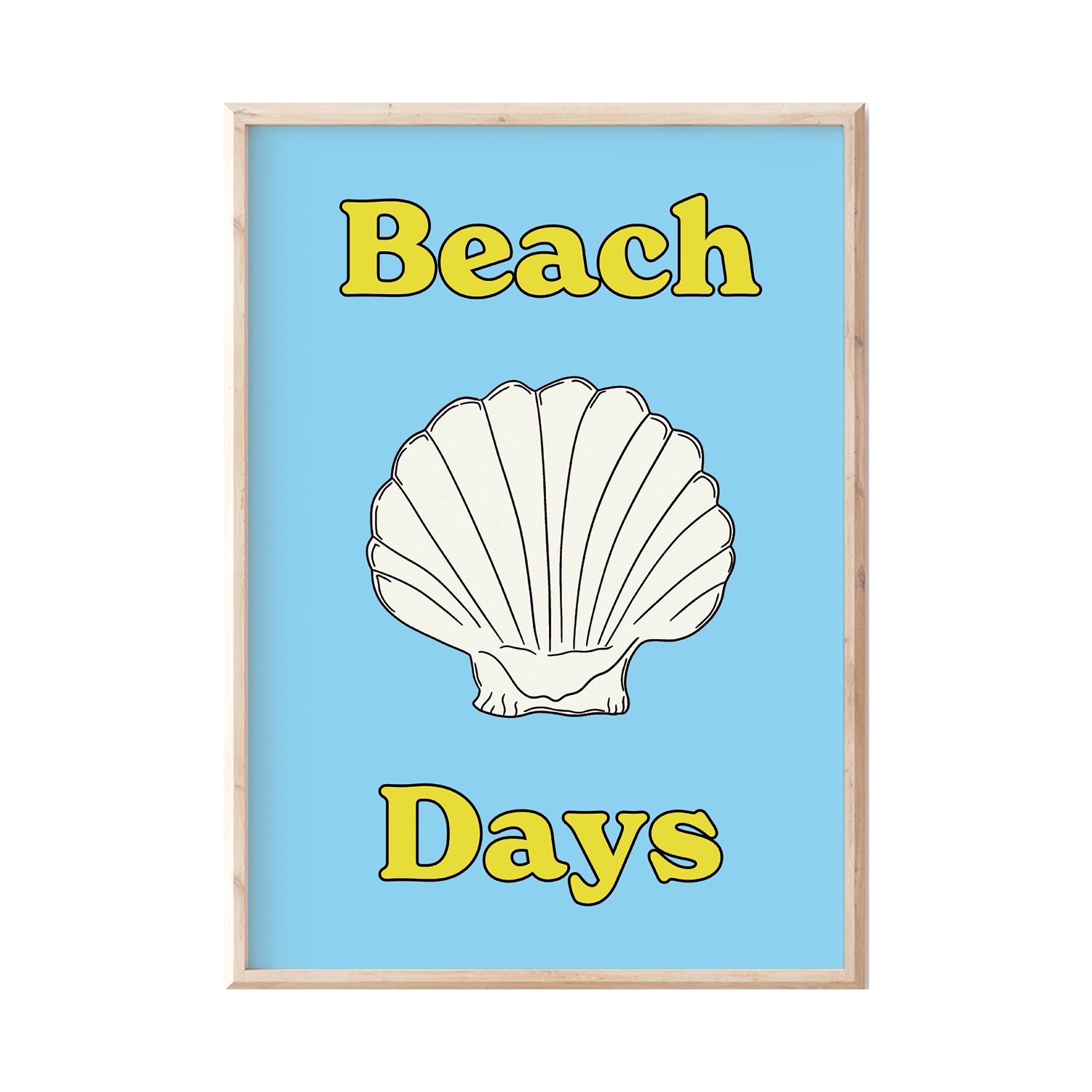 A3 Blue Beach Days Print Sofe Store