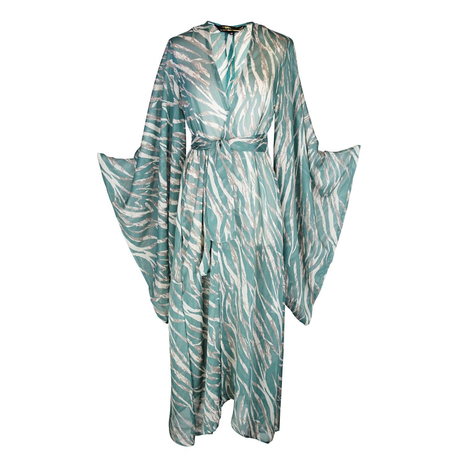 Women’s Blue Etosha Kimono In Seafoam Medium Jennafer Grace
