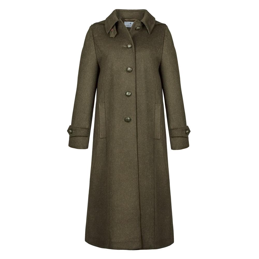 Silvia Traditional Austrian Loden Wool Coat In Green by Robert W. Stolz