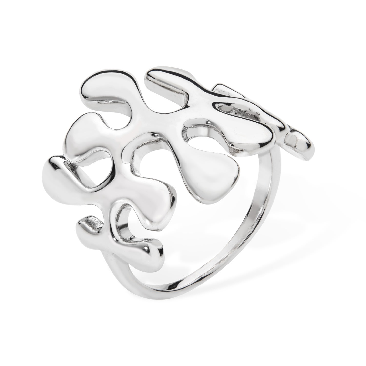 Lucy Quartermaine Women's Silver Splash Large Ring In Metallic