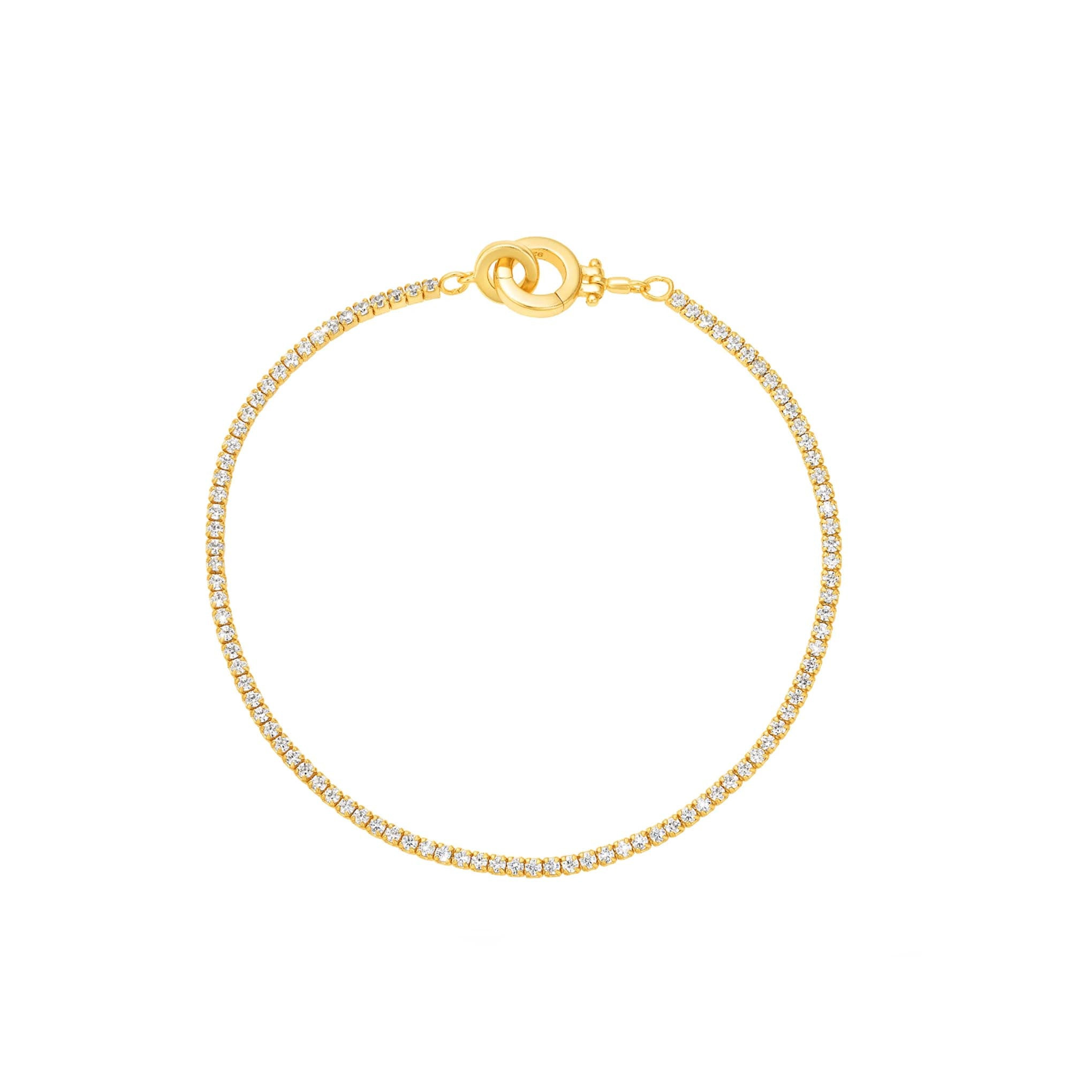 La Kaiser Women's Gold Mini Diamond Dazzle Tennis Bracelet In Gold