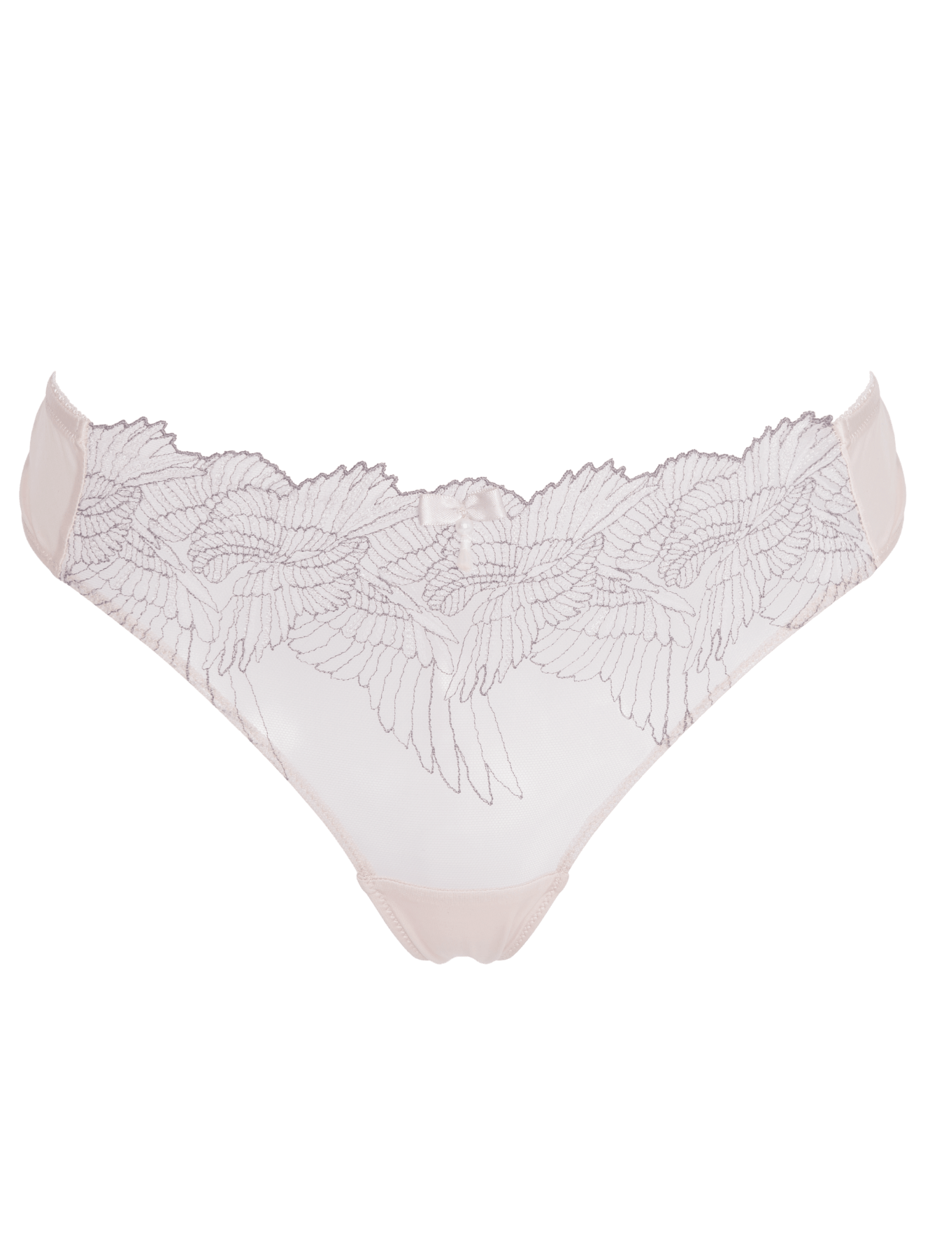 Bonbon Lingerie Women's Neutrals Hope Thong In Gray/pink